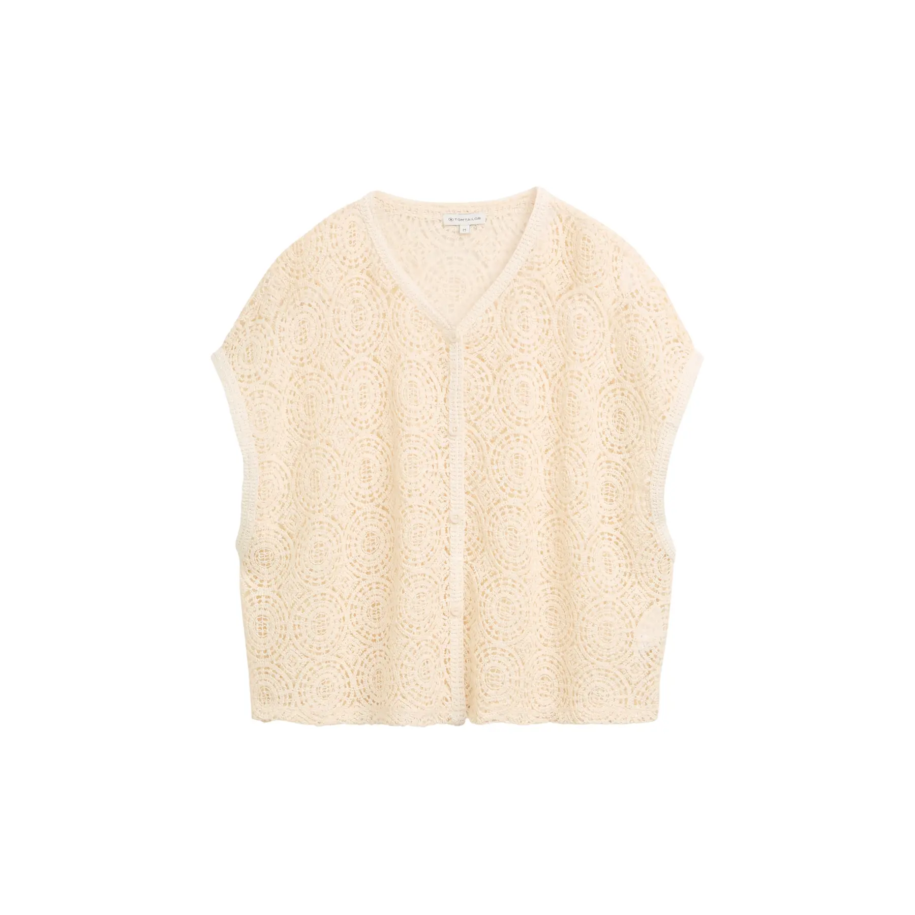 Ärmellose Häkelbluse Damen Tom Tailor