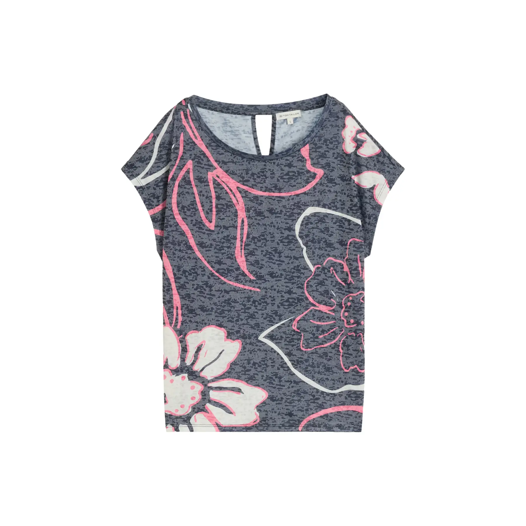 Blumenbedrucktes T-Shirt Damen Tom Tailor