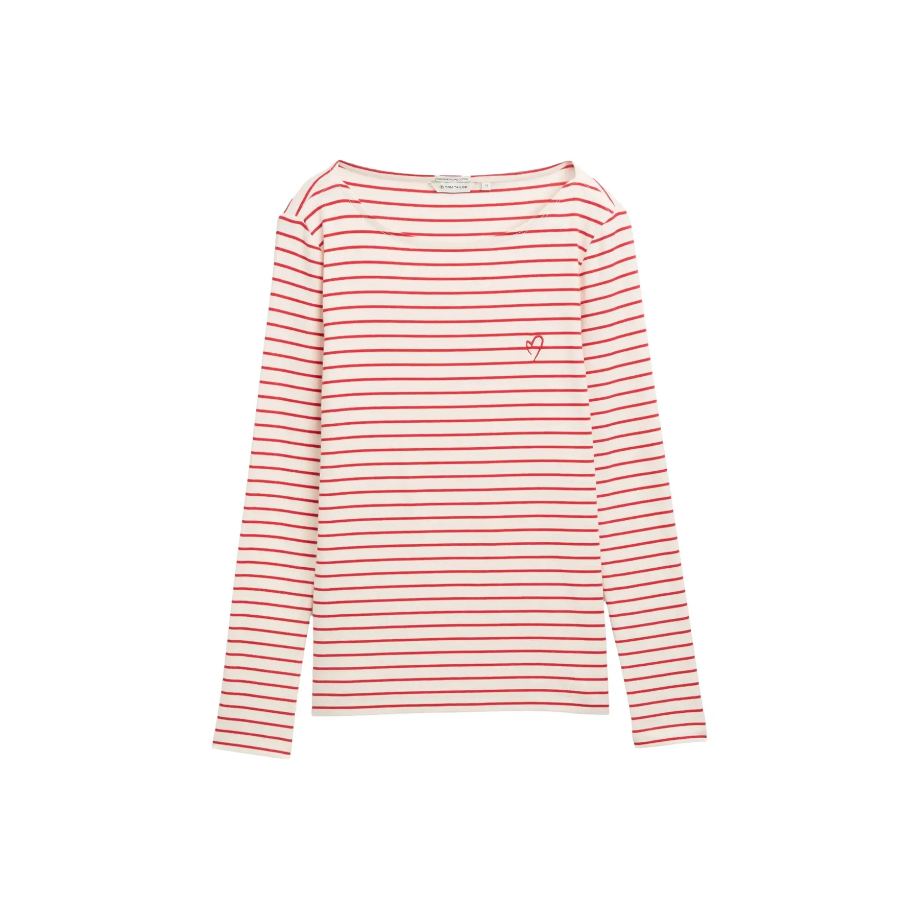 Women's Long Sleeve Cotton Striped T-Shirt Tom Tailor