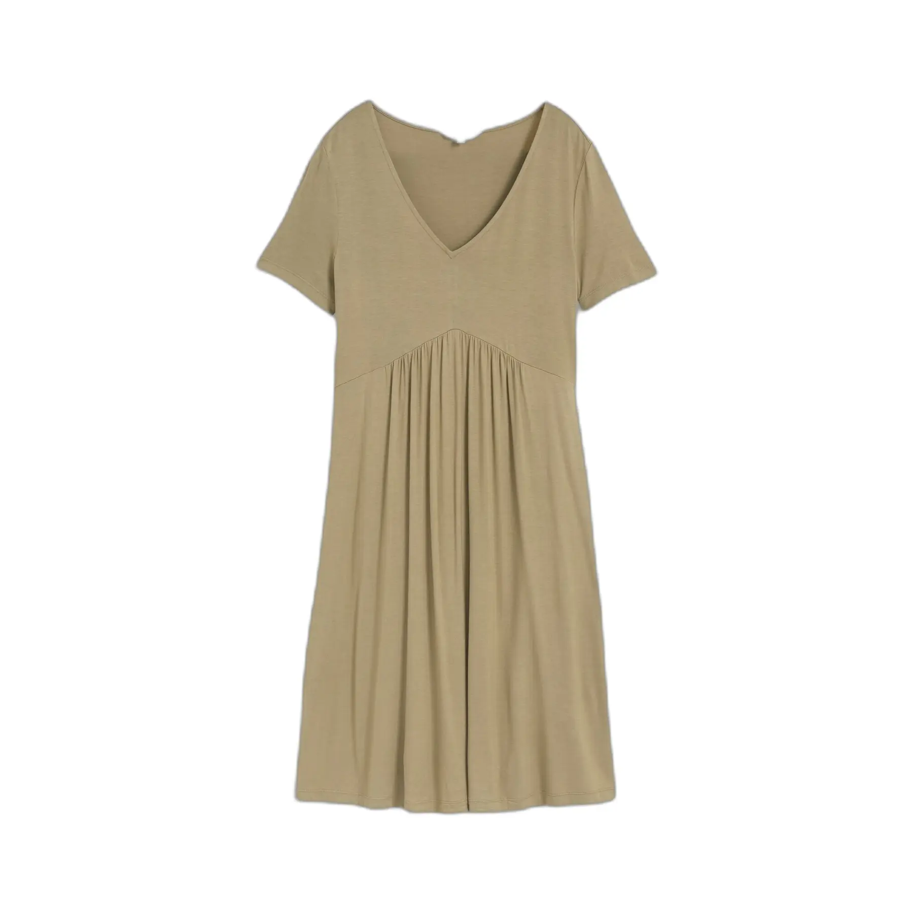 Jerseykleid Mit V-Ausschnitt Damen Tom Tailor