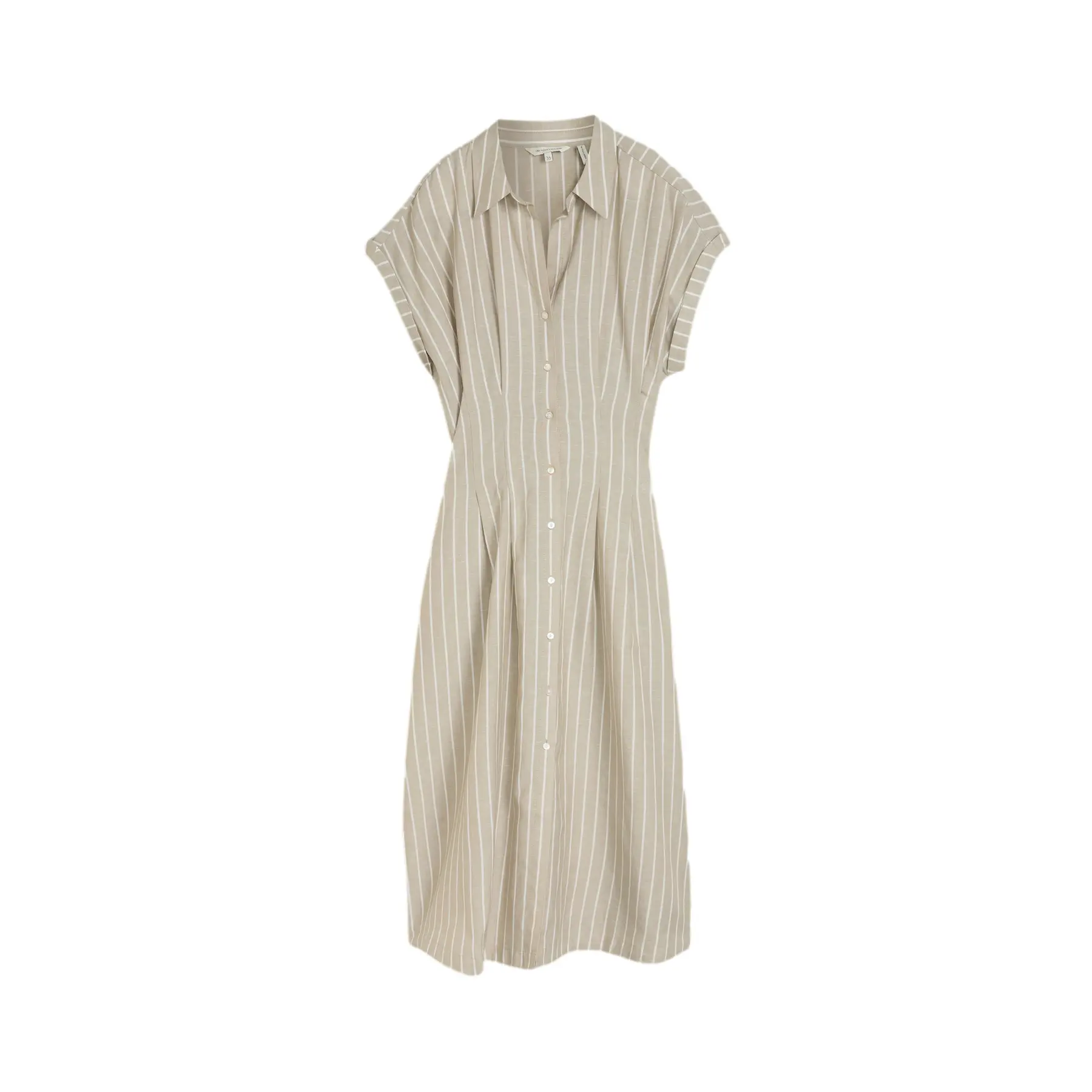 Striped Midi Shirt Dress For Women Tom Tailor