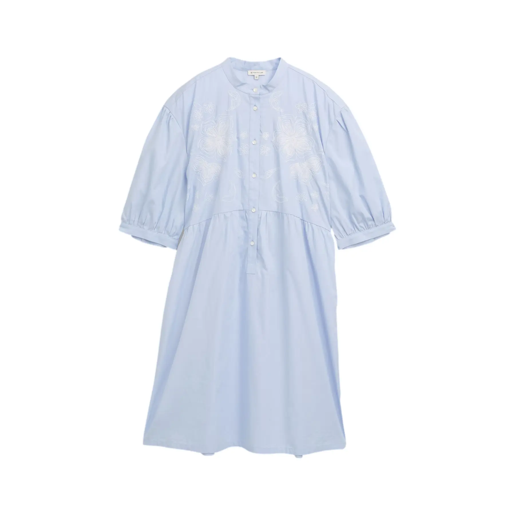 Weite Robe mit floralem Stickerei Damen Tom Tailor