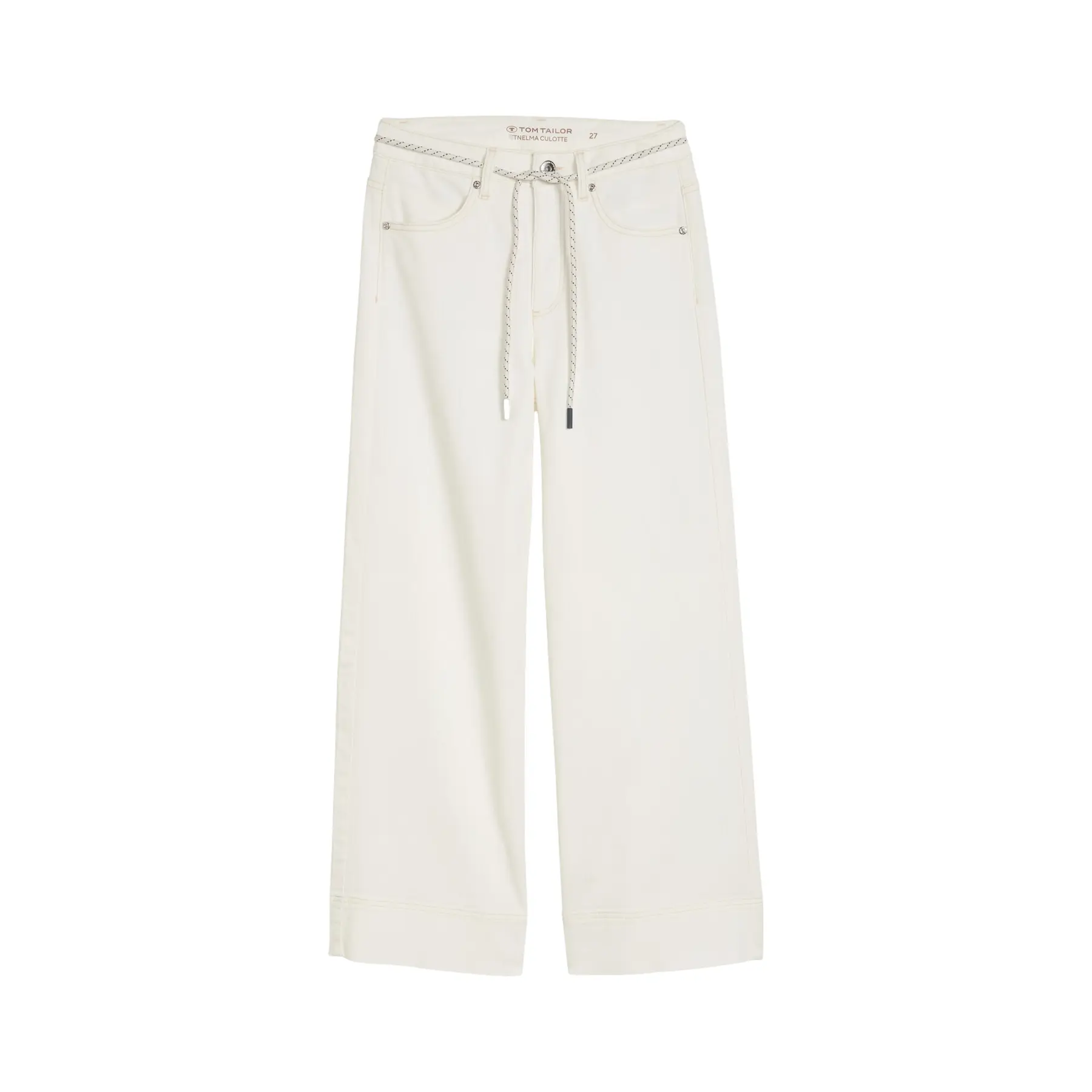 Weite Beinhosen mit Knotenbund Damen Tom Tailor Nelma