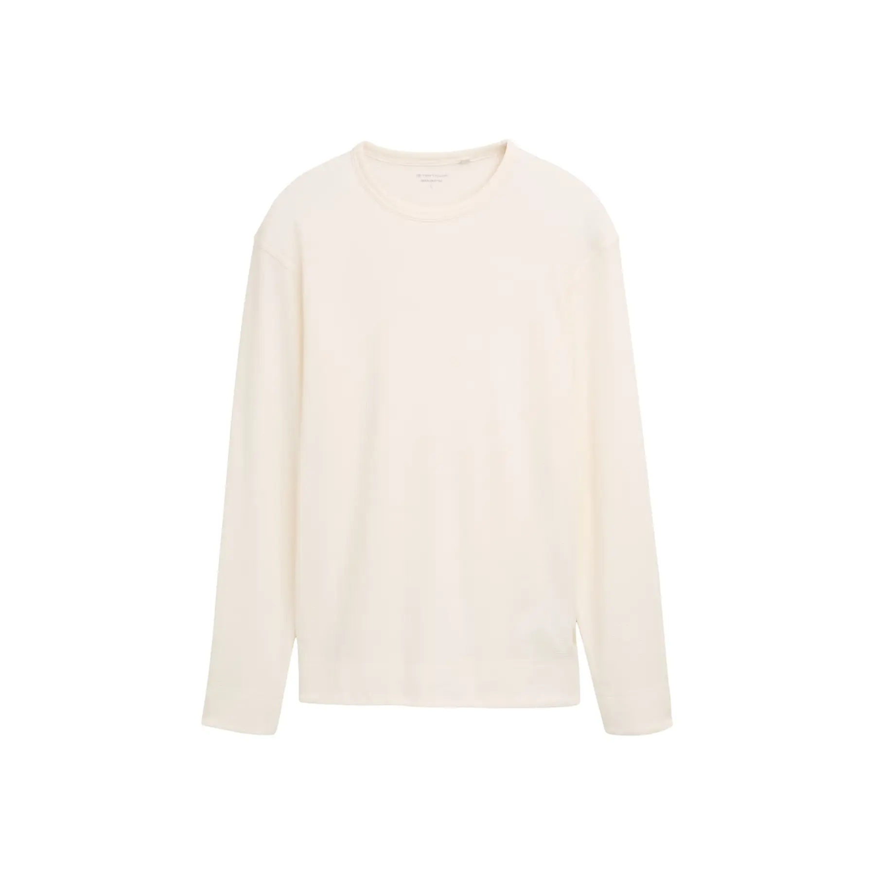 Long Sleeve T-Shirt With Waffle Texture Tom Tailor