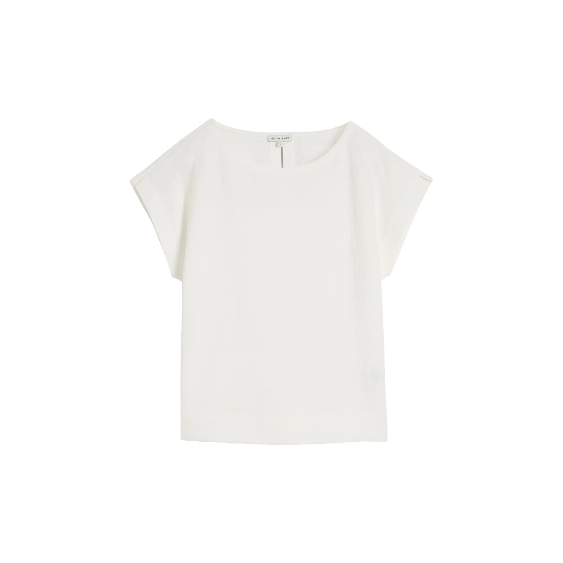 Strukturiertes Boots-Nacken-T-Shirt Damen Tom Tailor