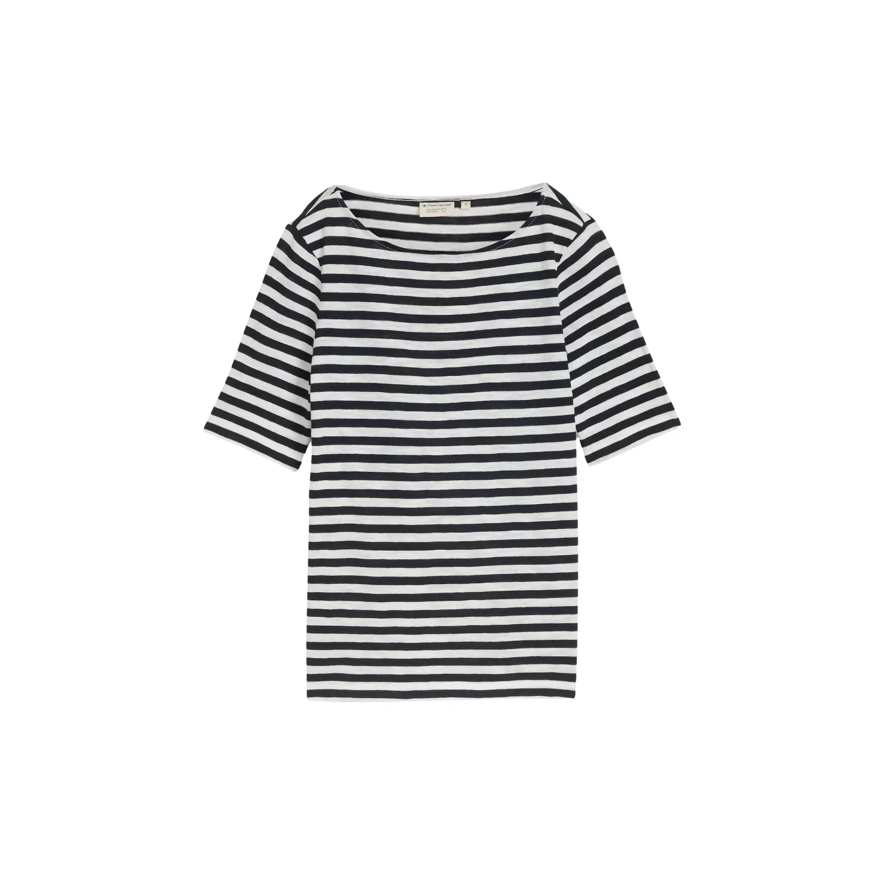 Boat Neck T-Shirt Women Tom Tailor