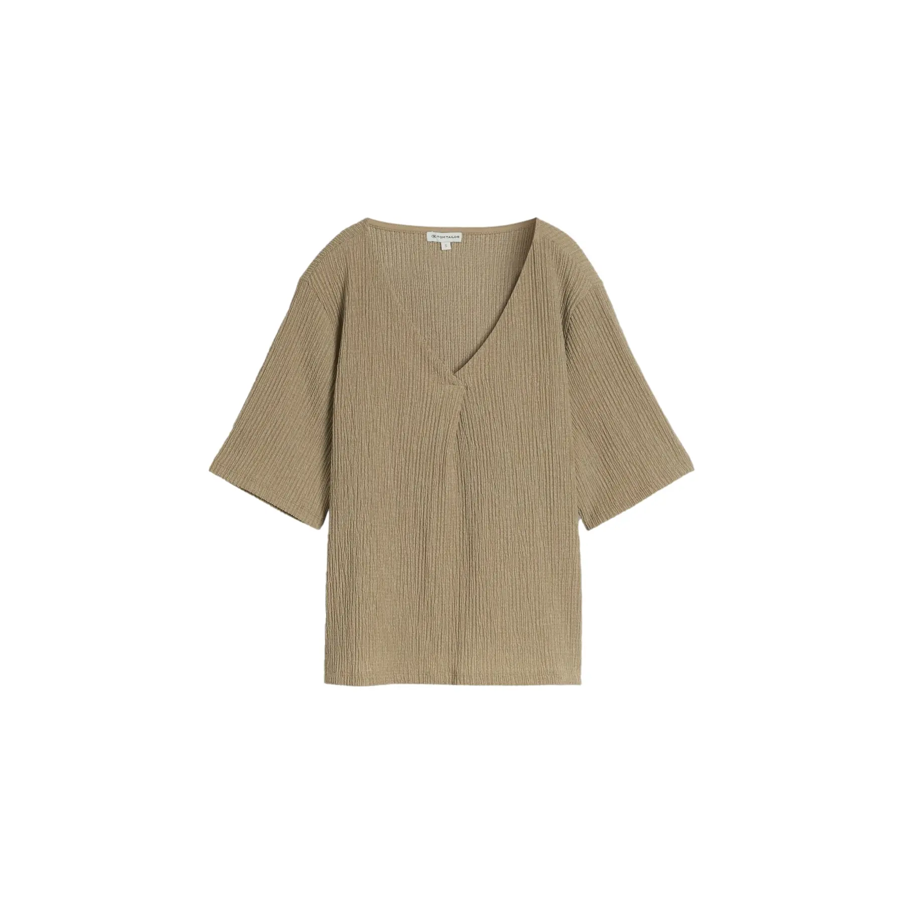Wrinkled V-neck Blouse For Women Tom Tailor