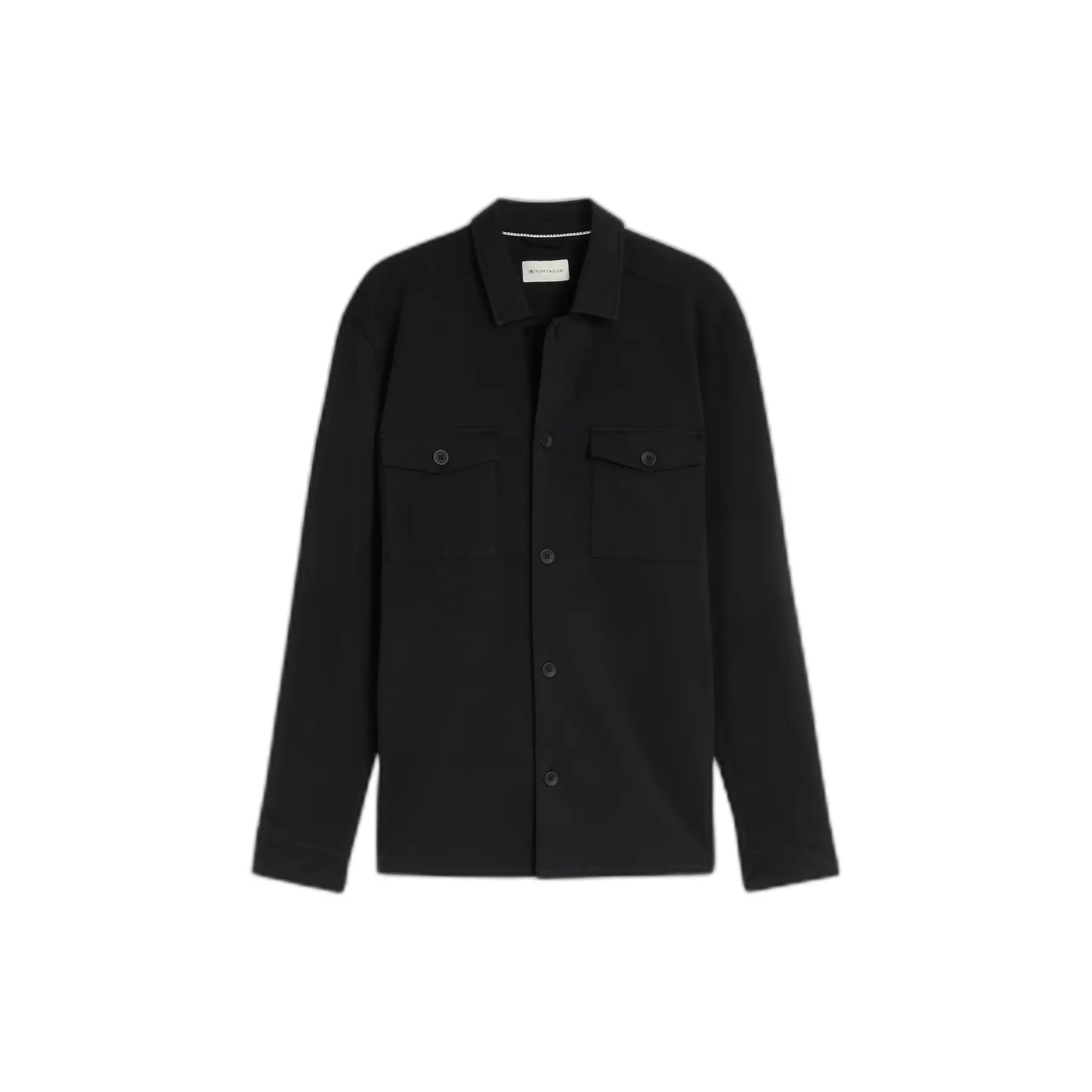 Tom Tailor - Sweat-overshirt met zakken - Maat XXL - Black