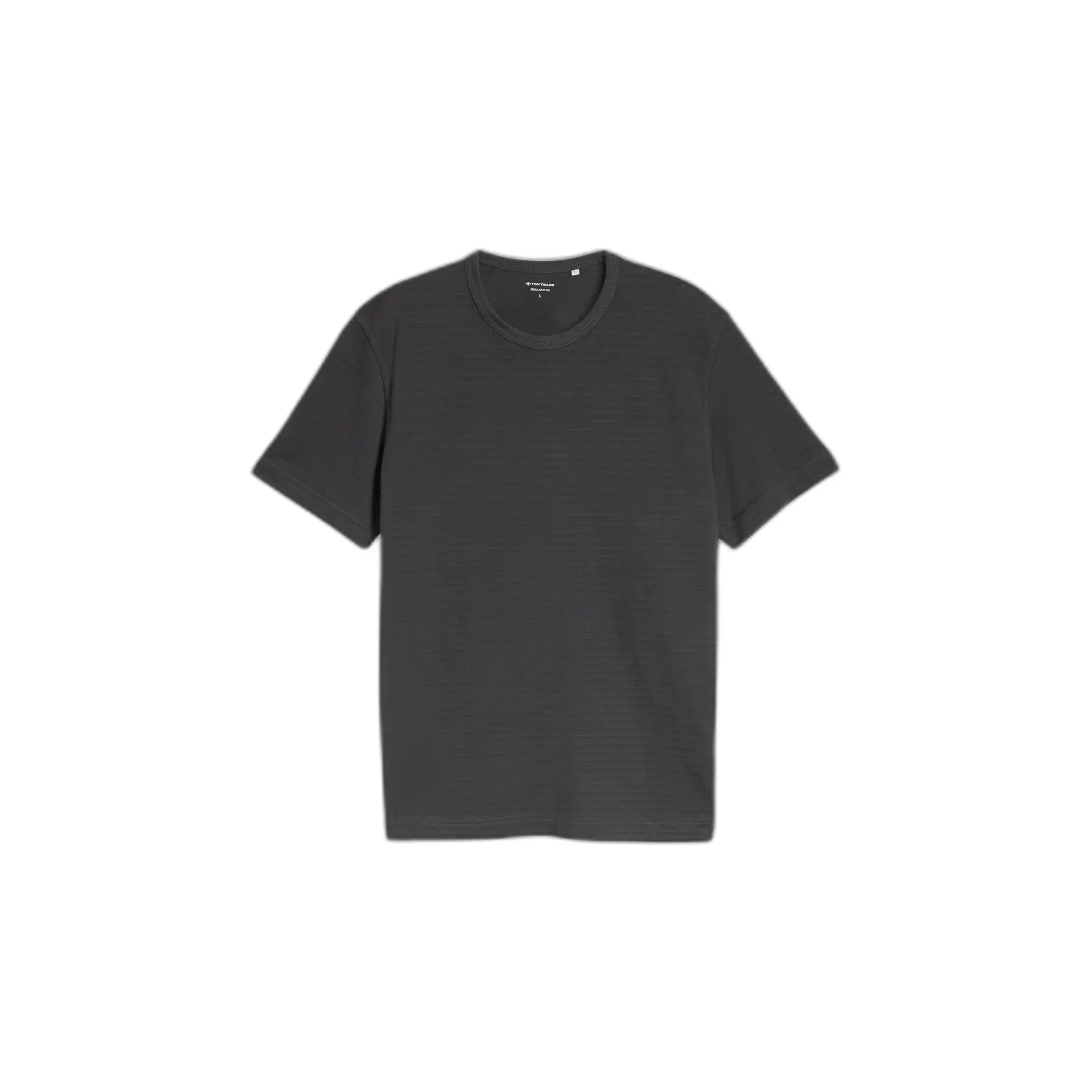 Tom Tailor - T-shirt van zware katoenen jersey - Maat XXL - Tarmac Grey