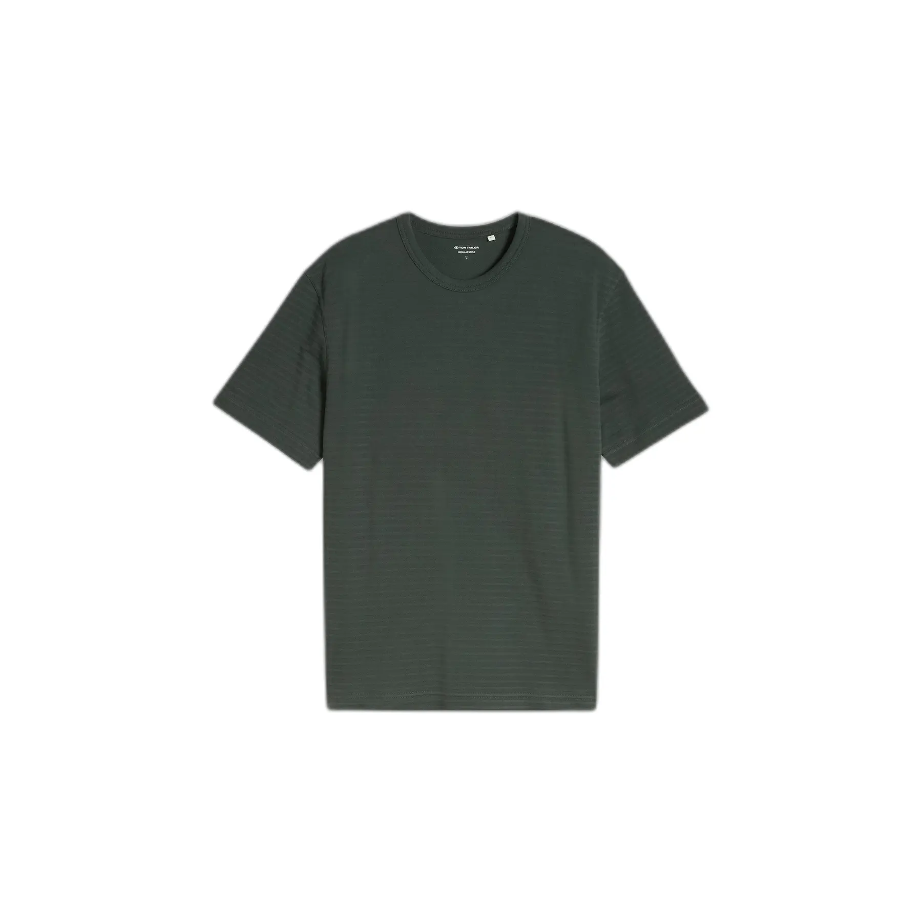 Tom Tailor - T-shirt van zware katoenen jersey - Maat XXL - Darkest Olive