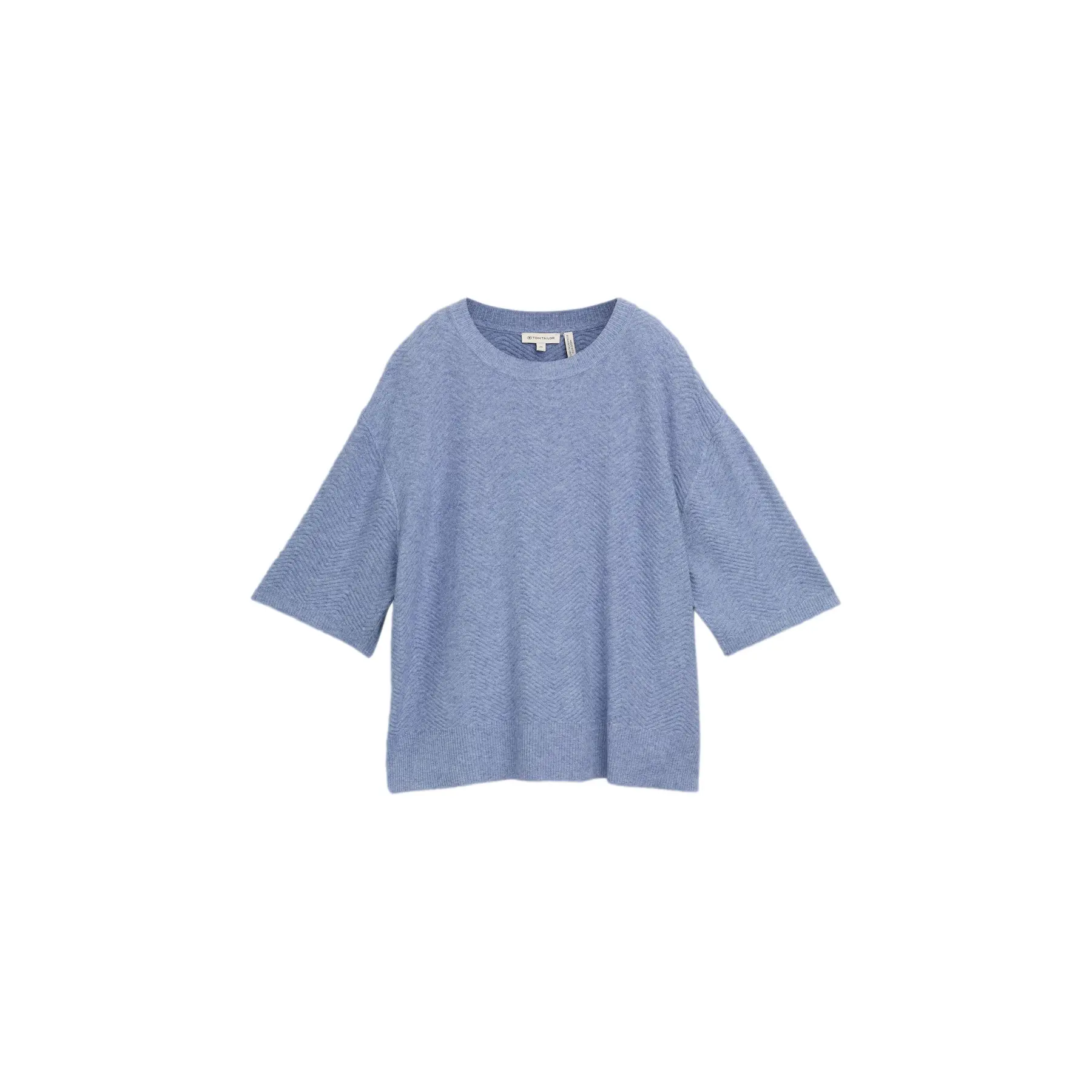 T-Shirt Maniche Corte Motivo Zigzag Donna