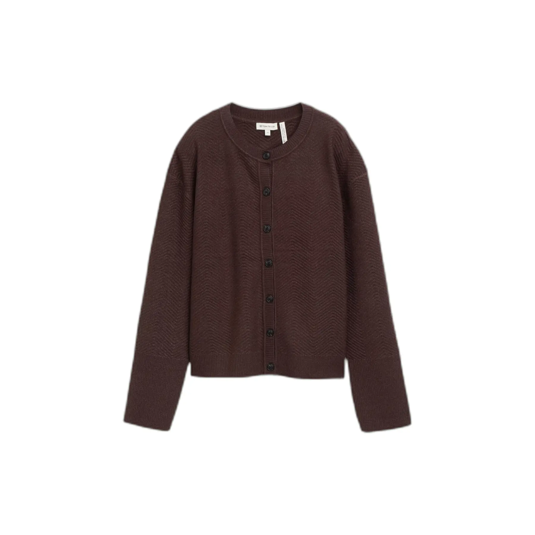Textured Zigzag Cardigan For Women Tom Tailor