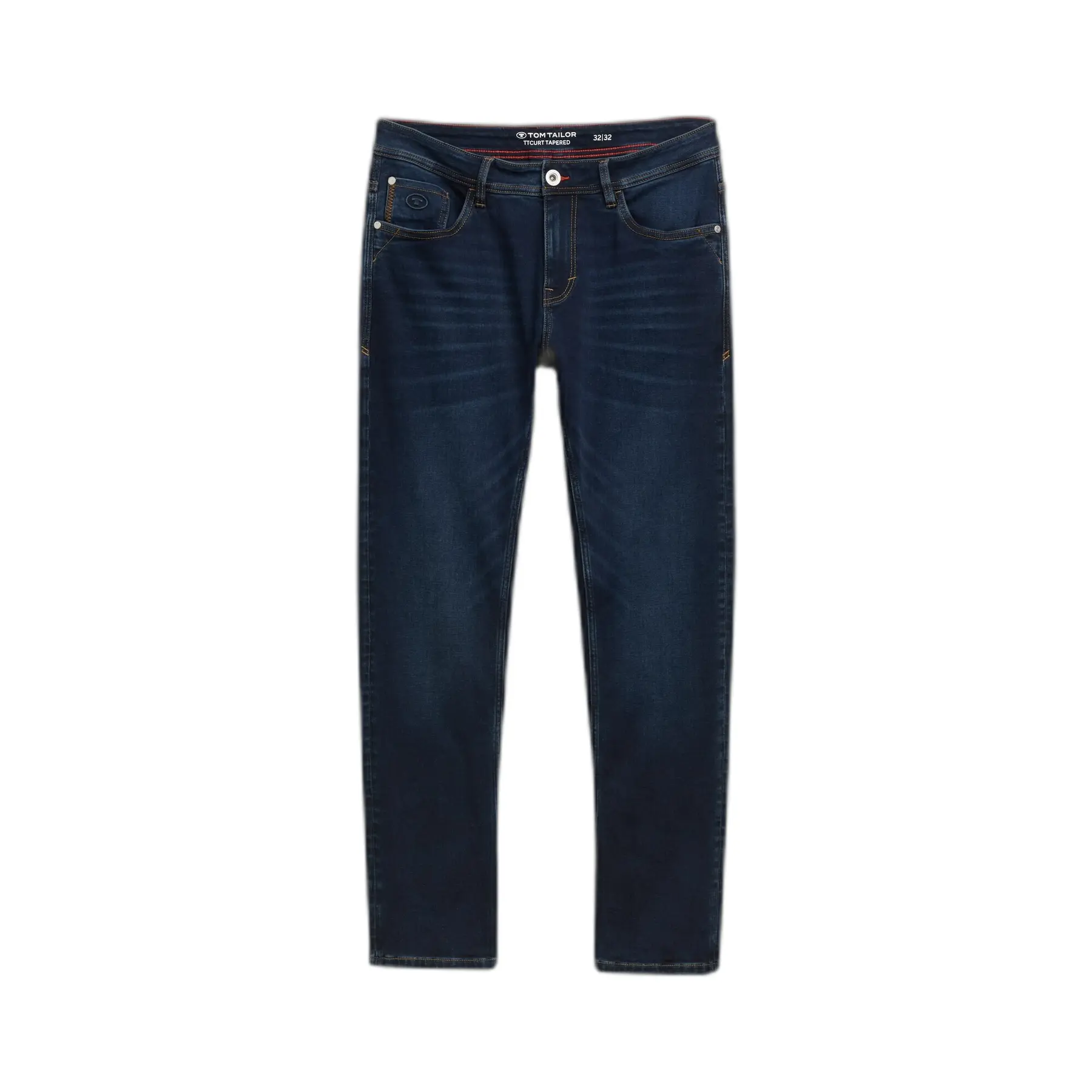 Tom Tailor - TTCURT TAPERED jeans met stretch - Maat 32/36 - dark stone blue black denim