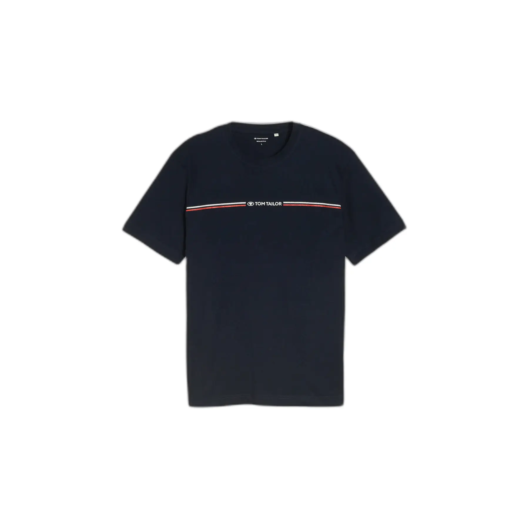 T-Shirt aus Baumwolle mit bedrucktem Logo Tom Tailor
