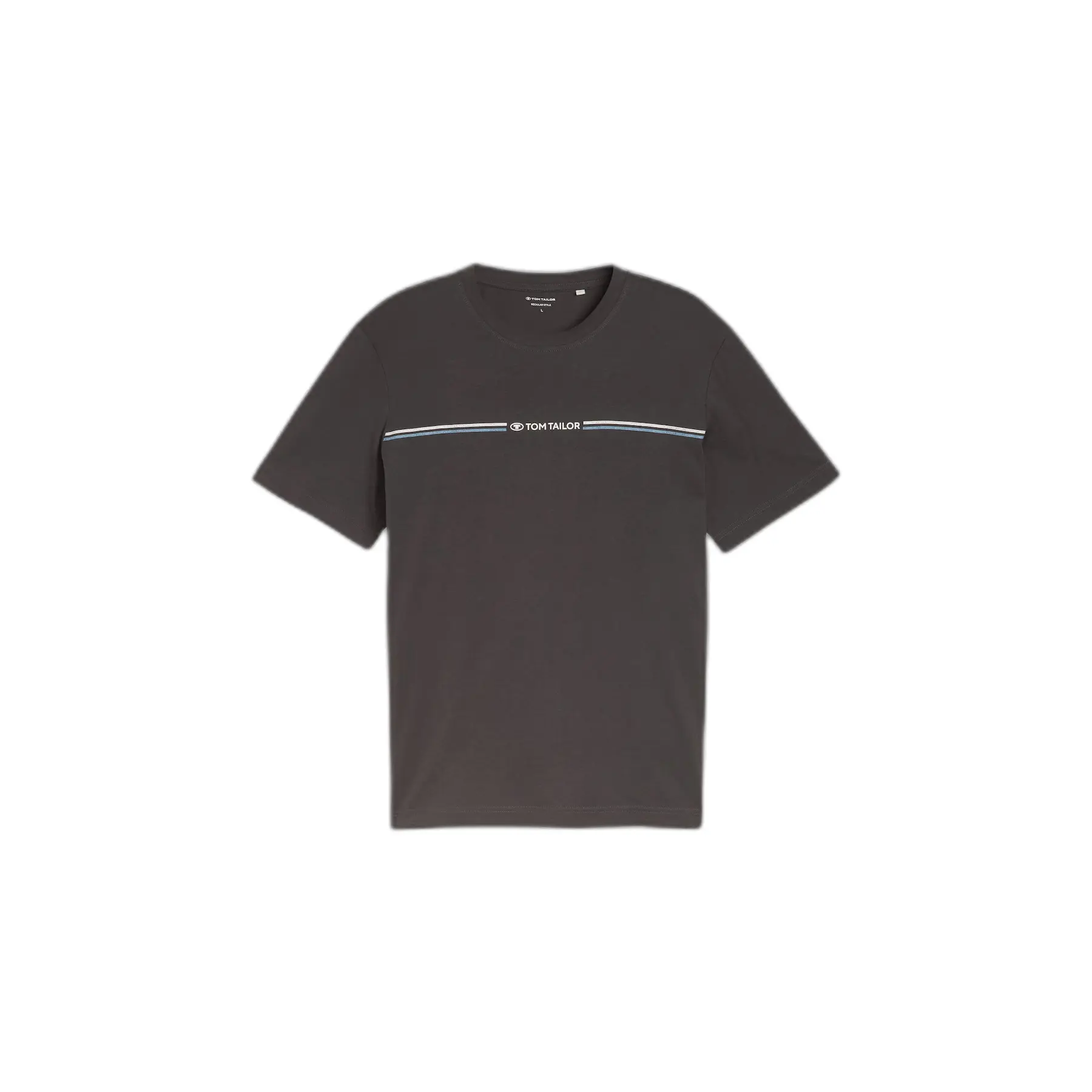 T-Shirt aus Baumwolle mit bedrucktem Logo Tom Tailor