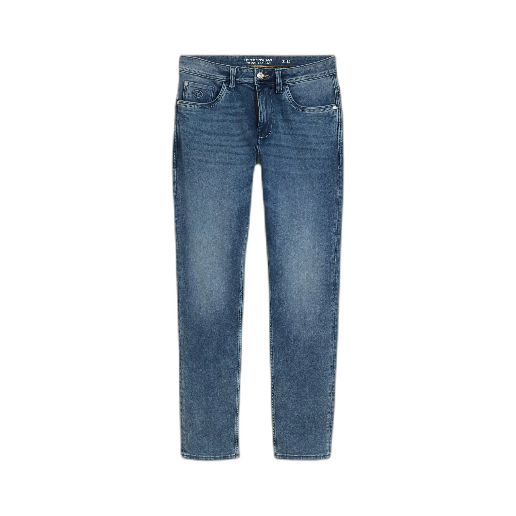 Tom Tailor - TTJOSH REGULAR SLIM-jeans met stretch - Maat 32/36 - Used Mid Stone Blue Denim