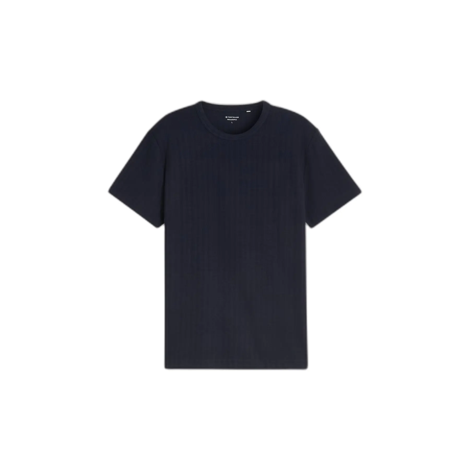Tom Tailor - T-shirt met wafelstructuur - Maat XXL - sky captain blue