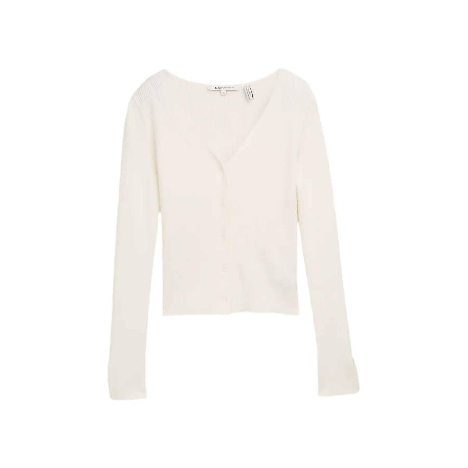 Fitted Ribbed Cardigan For Women Tom Tailor Denim