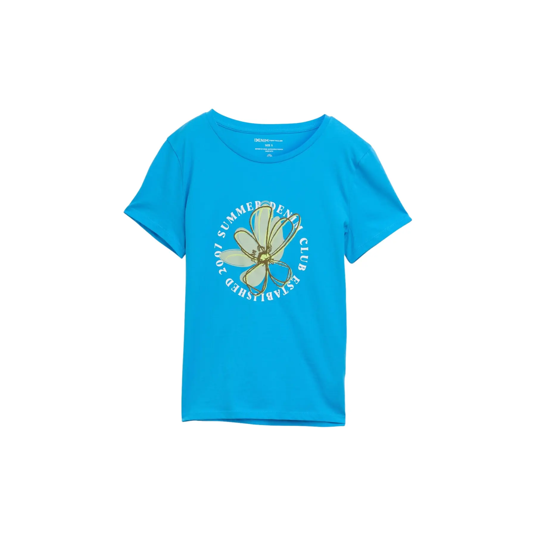 T-shirt met bloemenmotief dames Tom Tailor Denim