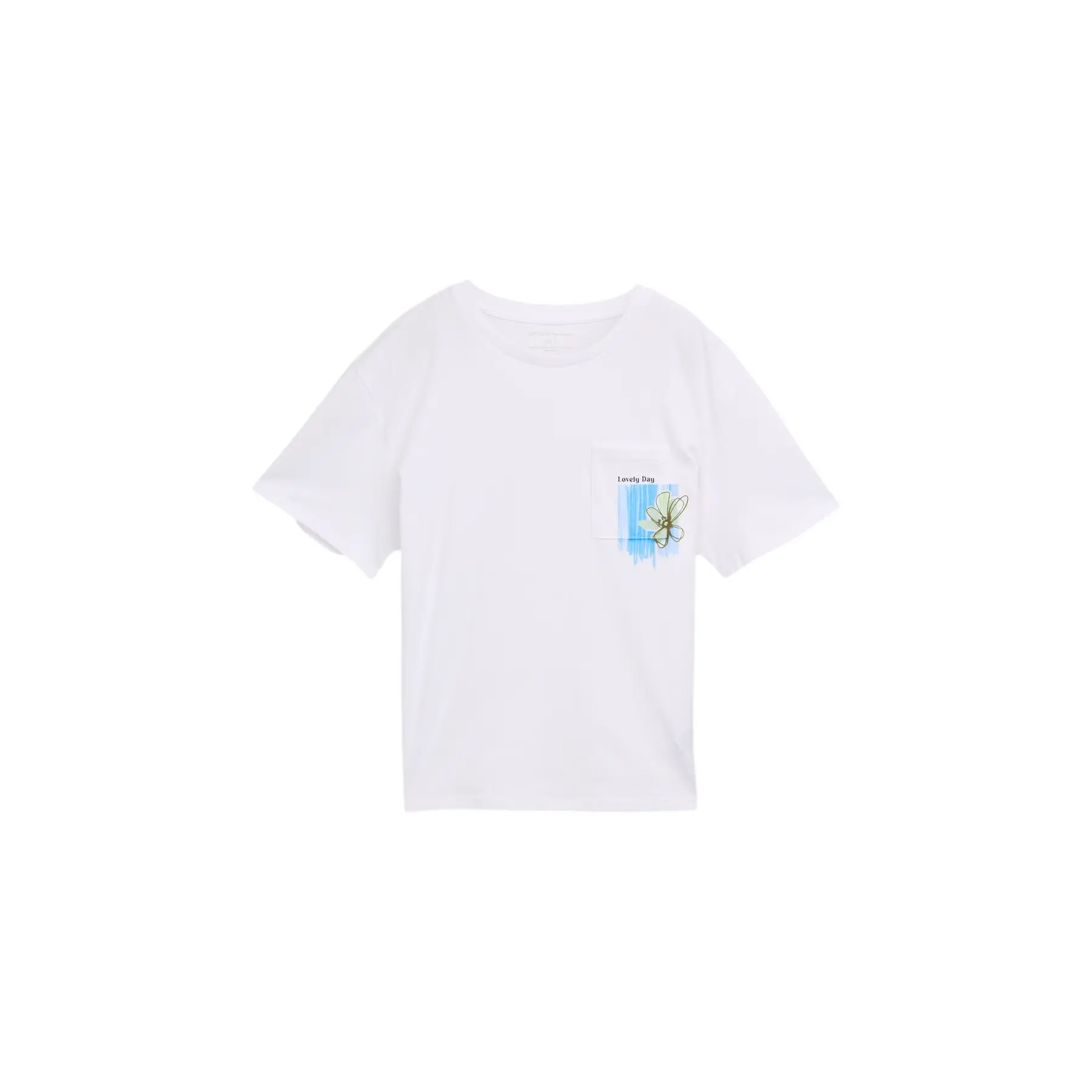 Dames T-shirt met bedrukte zak Tom Tailor Denim