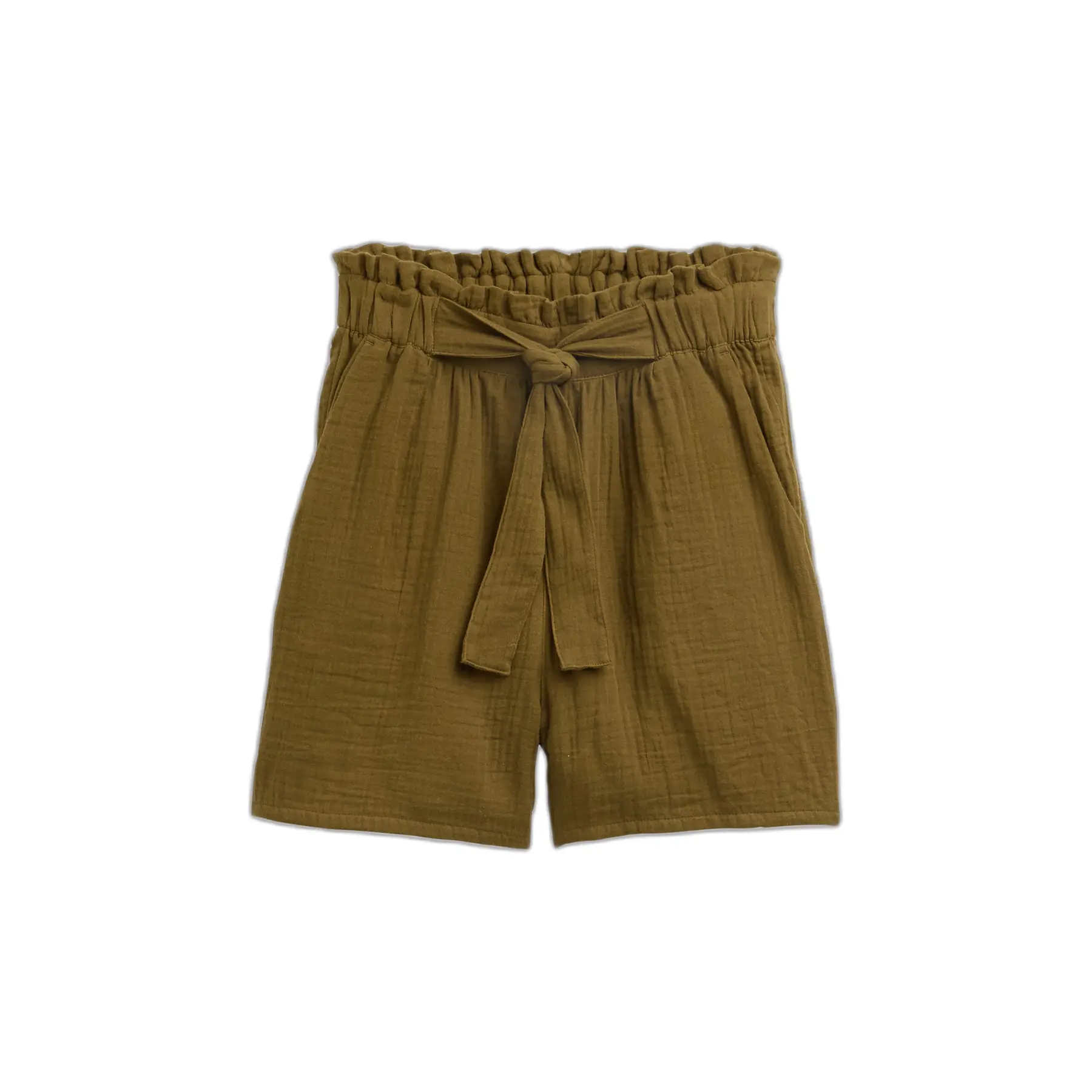 Zachte textuur hoge taille short voor vrouw Tom Tailor Denim