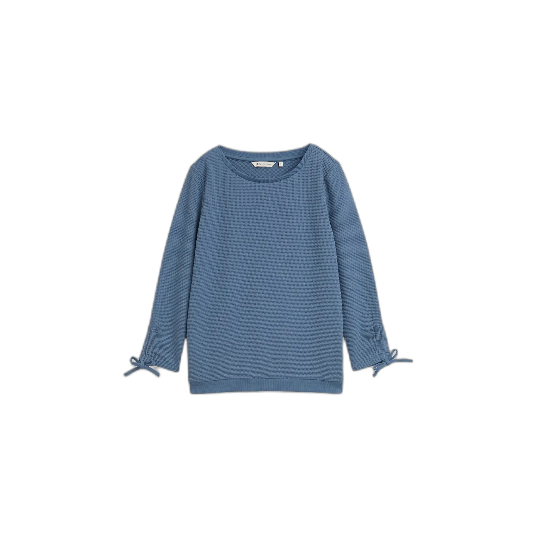 Dames Sweatshirt met geknoopte mouwen Tom Tailor Denim