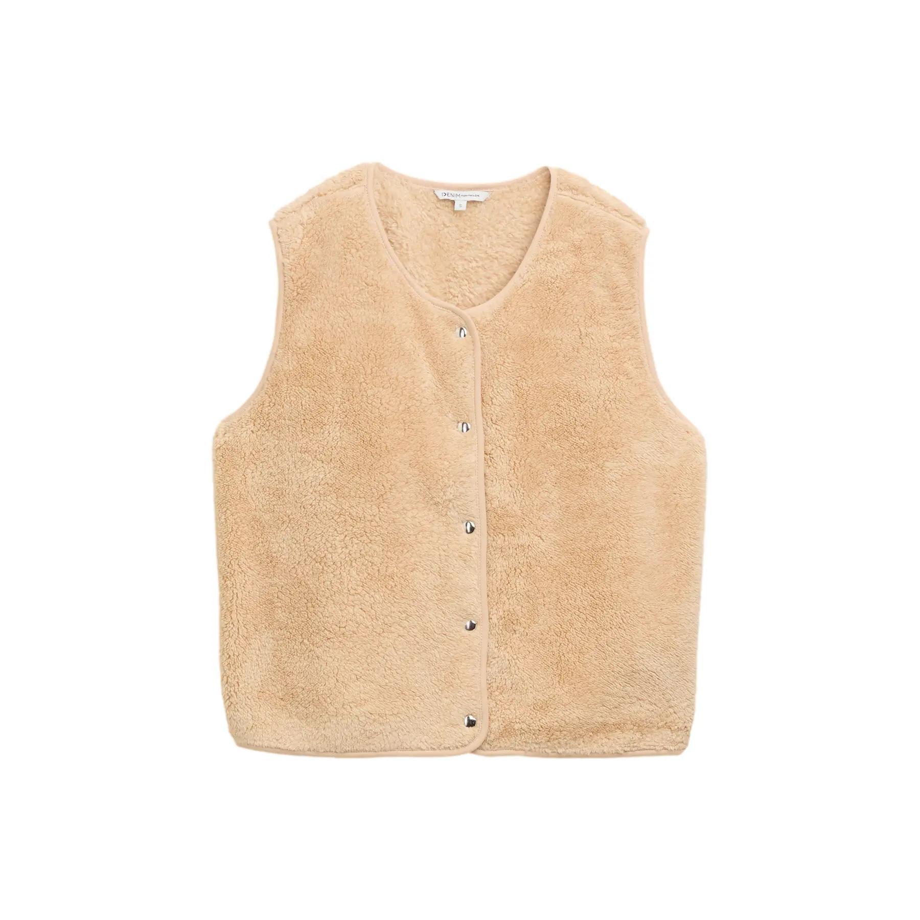 Women's Sleeveless Teddy Jacket Tom Tailor Denim