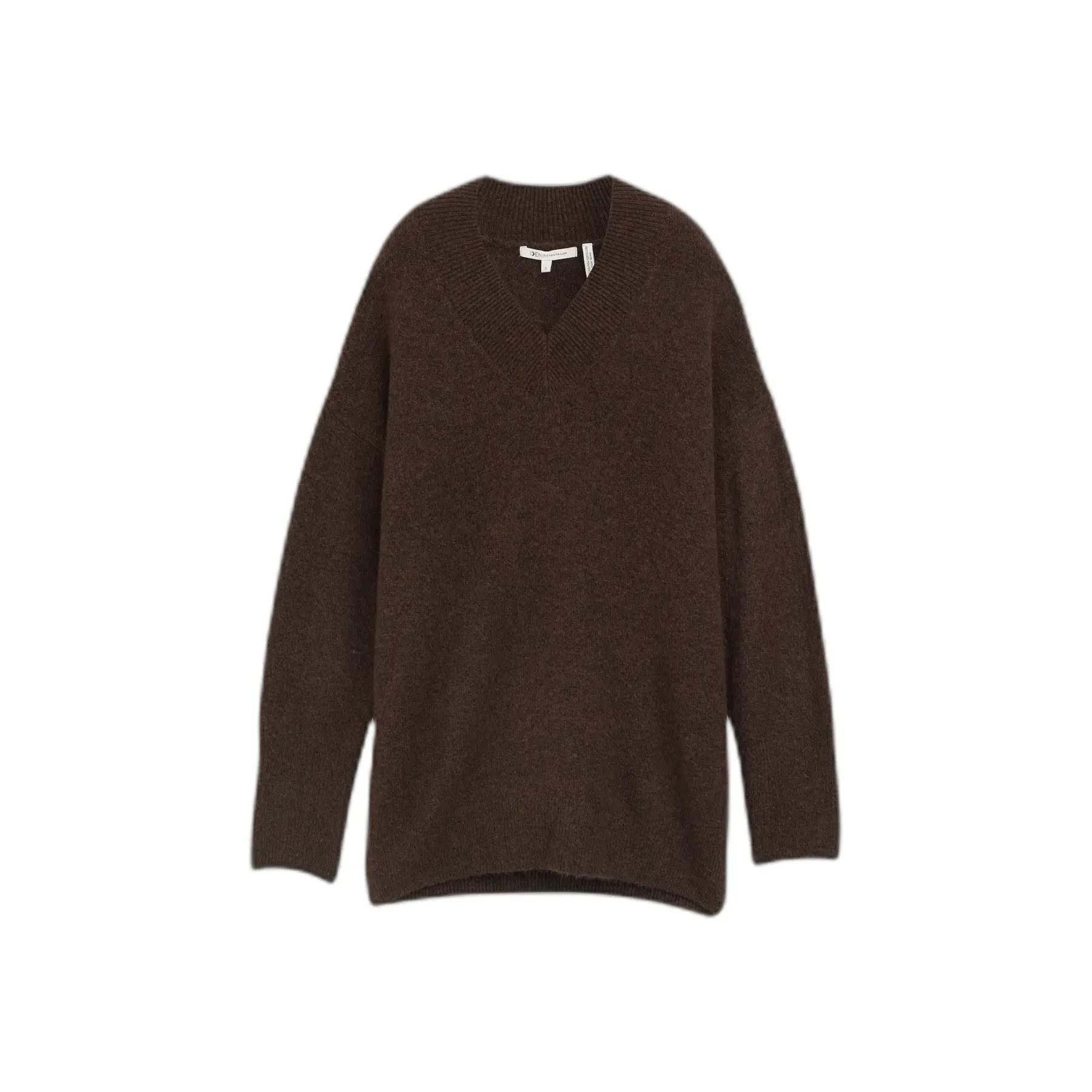 Pull col V lang dames Tom Tailor Denim