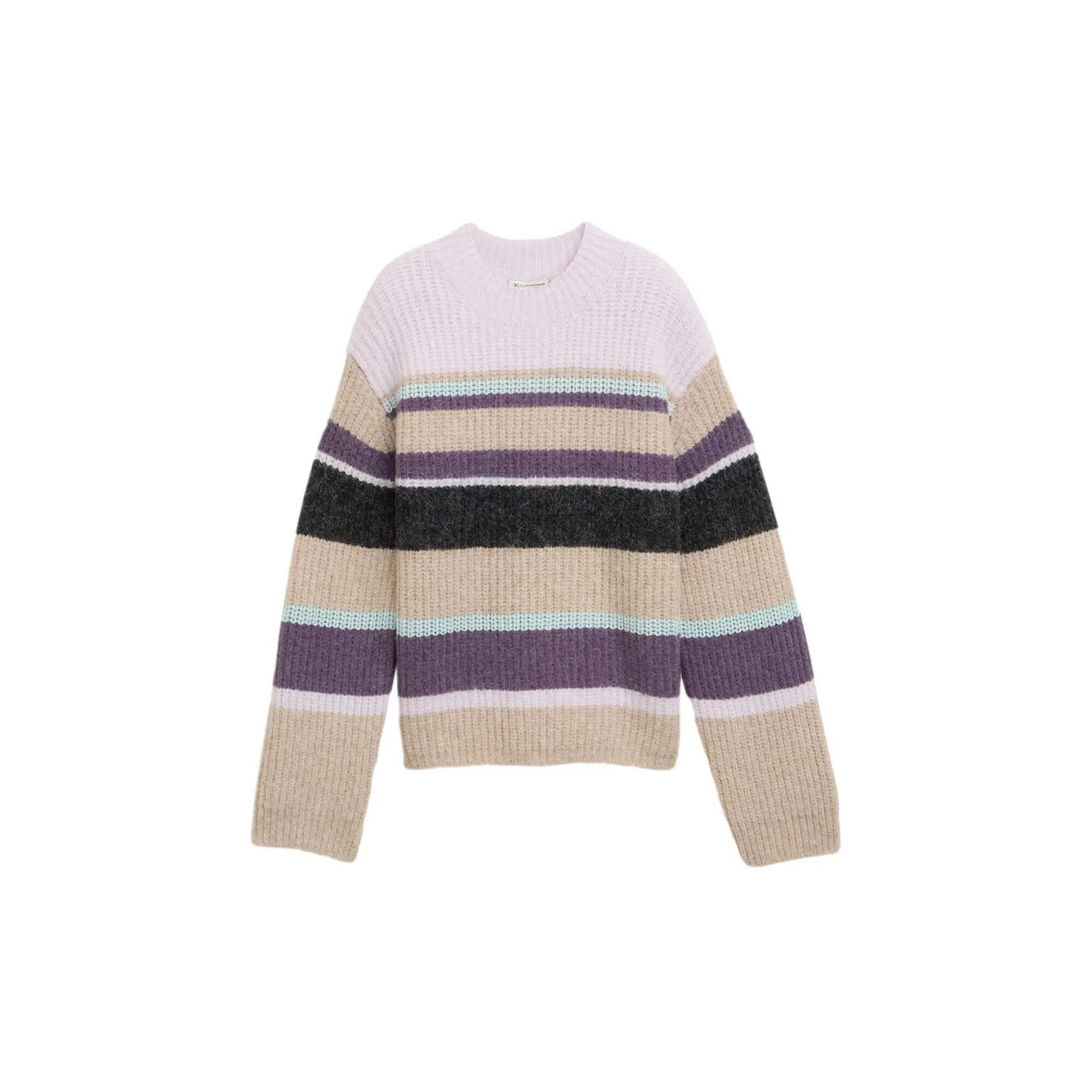 Lässiger gestreifter Pullover für Damen Tom Tailor Denim