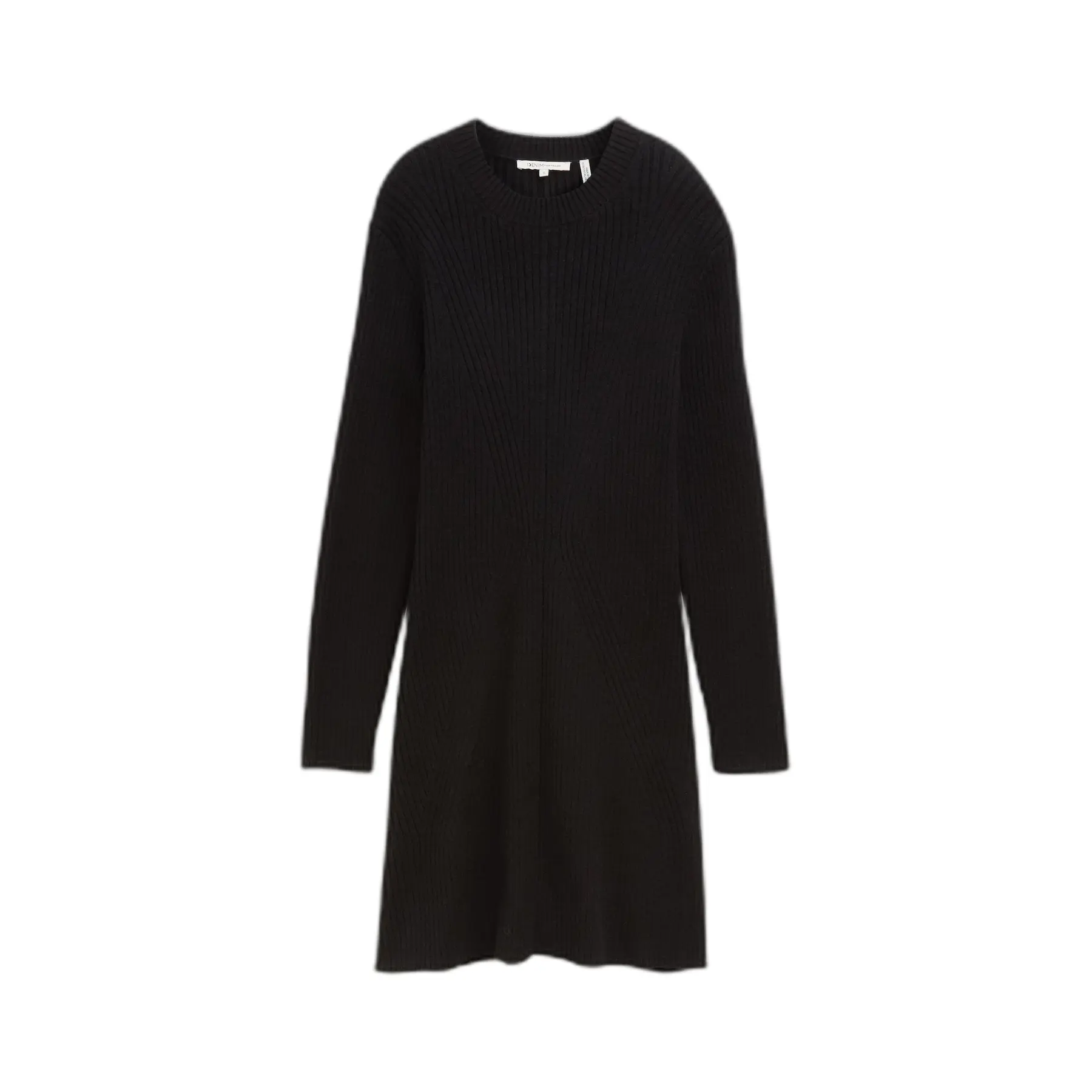 Women's Ribbed Long Sleeve Short Dress Tom Tailor Denim