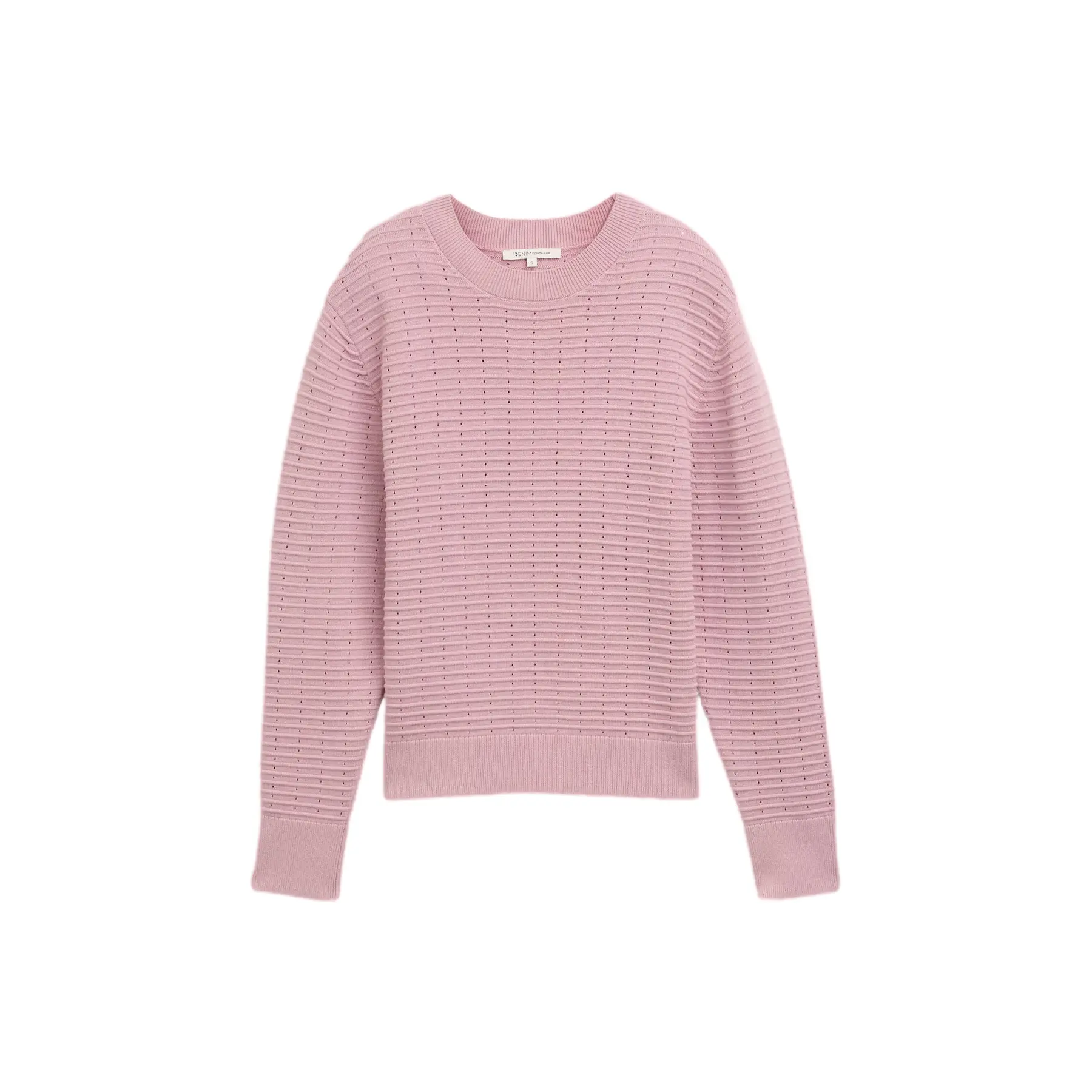 Pullover Mit Rundhalsausschnitt Für Damen Tom Tailor Denim