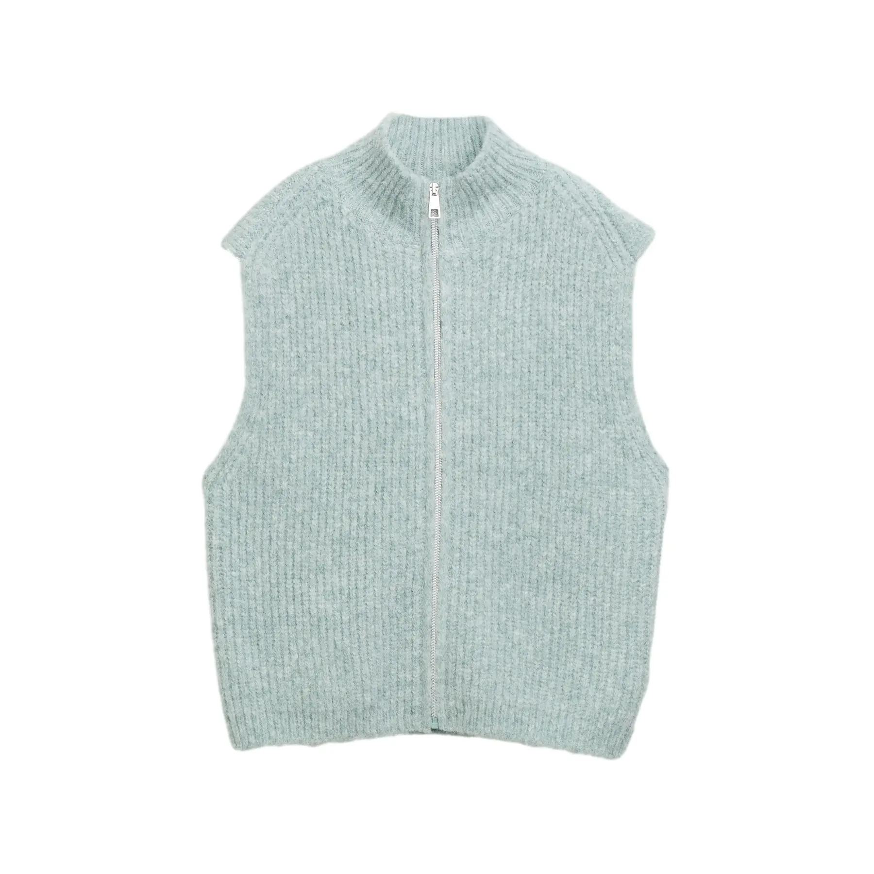 Women's Zip Sleeveless Pullover Tom Tailor Denim