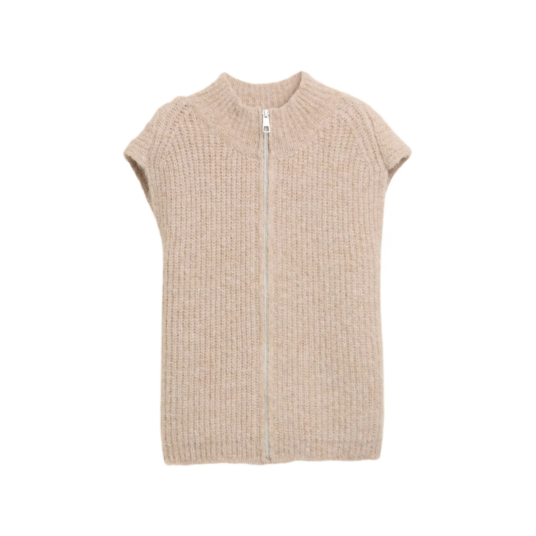 Women's Zip Sleeveless Pullover Tom Tailor Denim