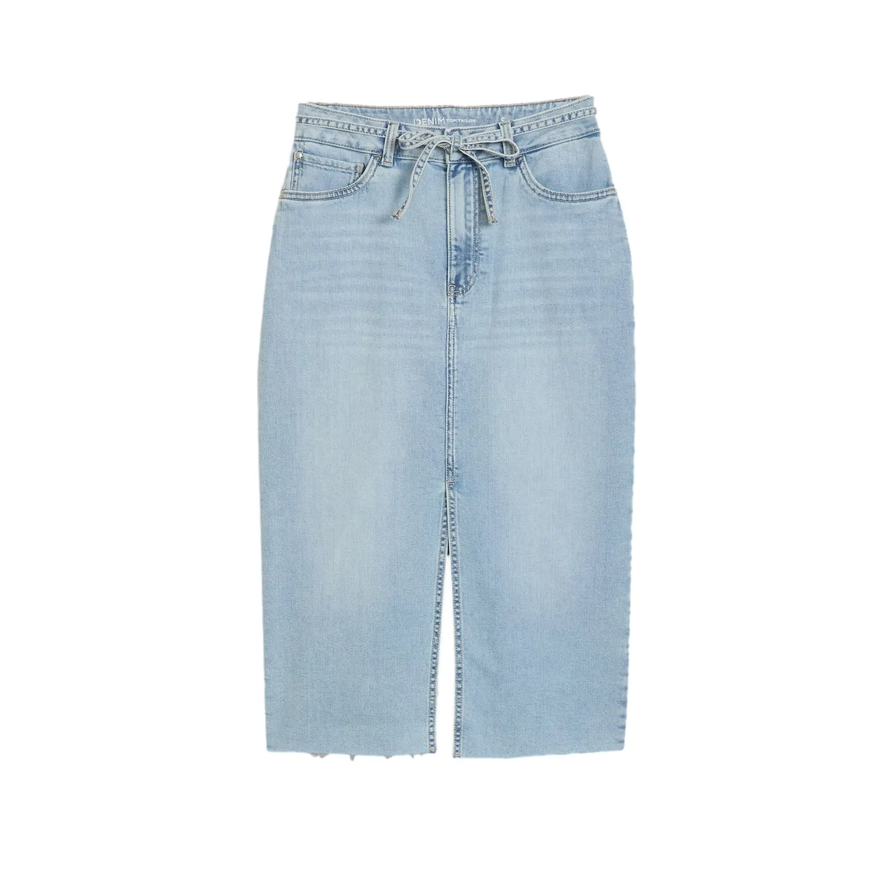 Gonna midi in denim da donna