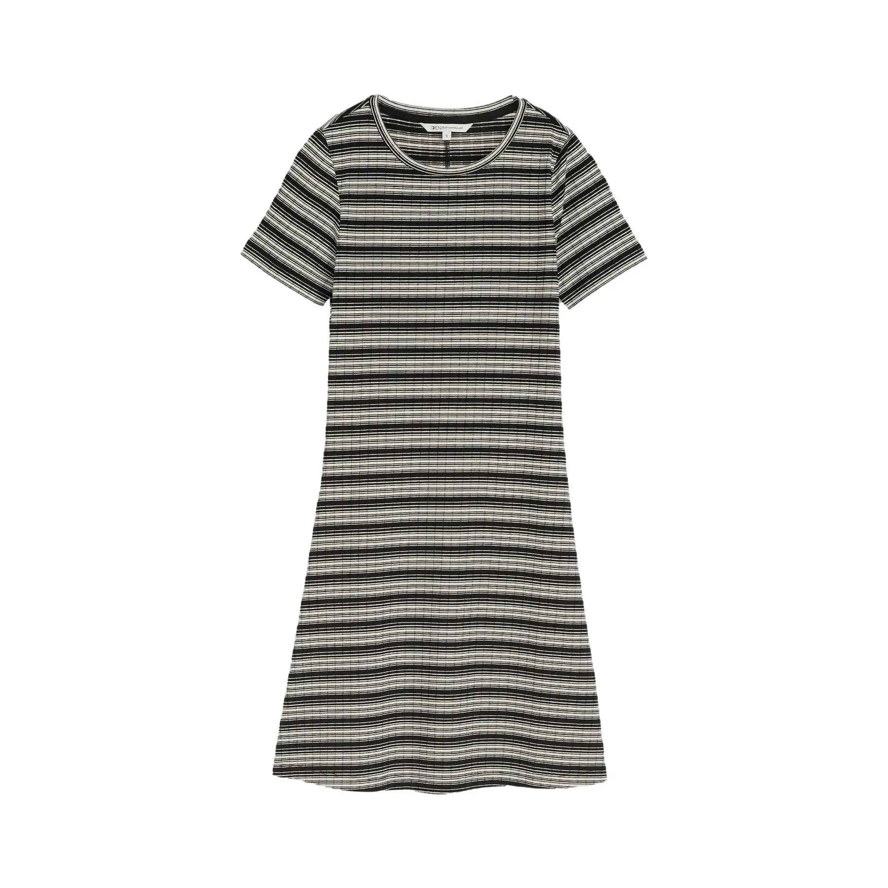 Robe mini côtelée chemise donna