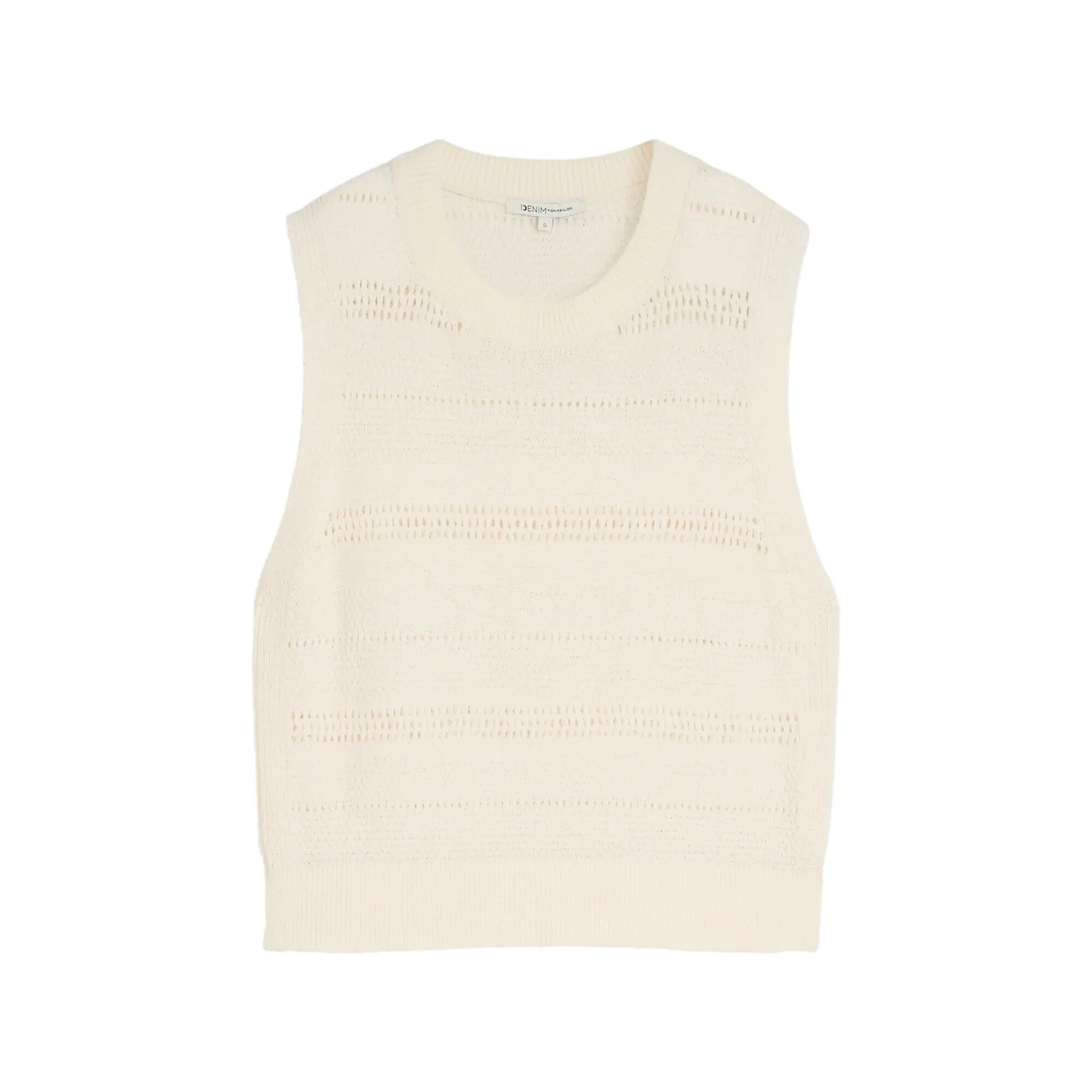 Damen-Textil-Top mit Netzstruktur Tom Tailor Denim