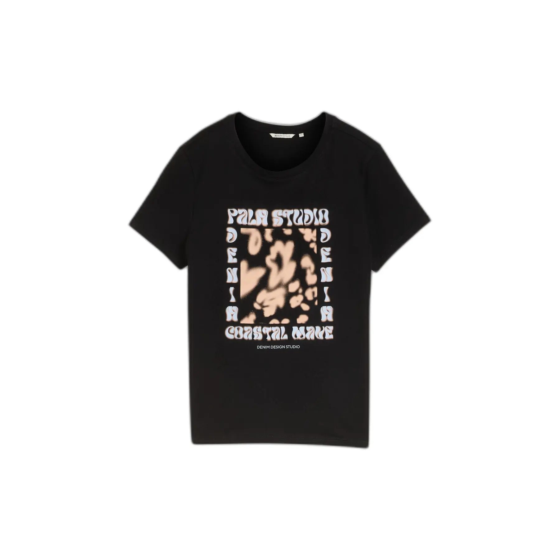 Damen Baumwoll T-Shirt Mit Muster Tom Tailor Denim