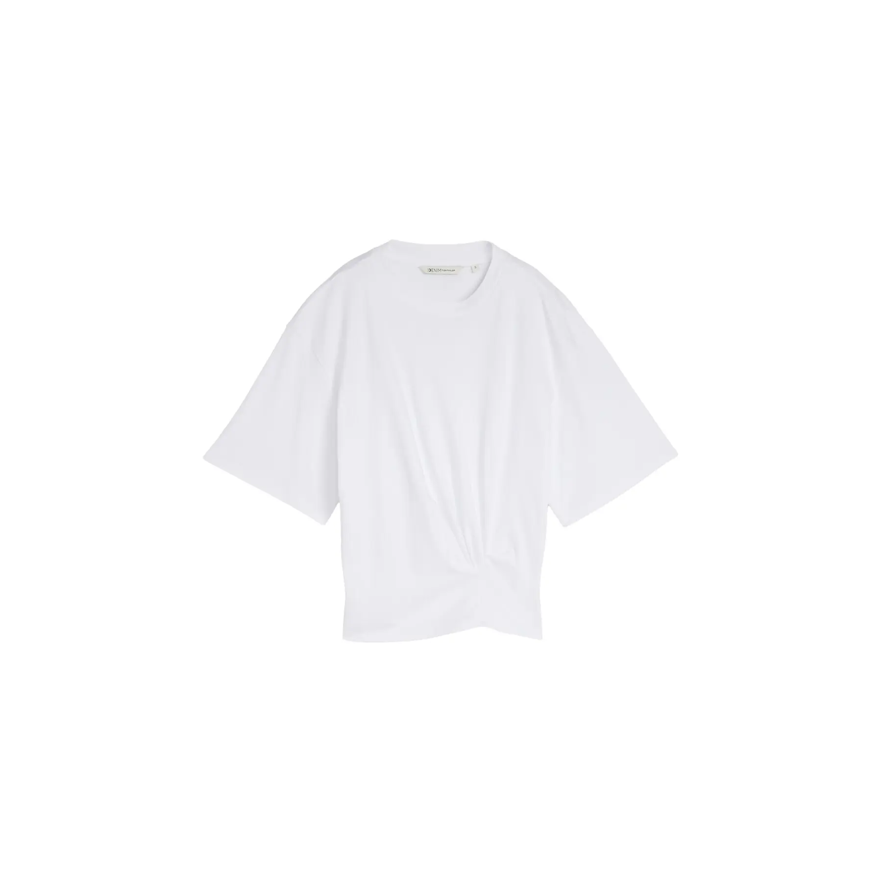 Dames T-shirt met knoop Tom Tailor Denim