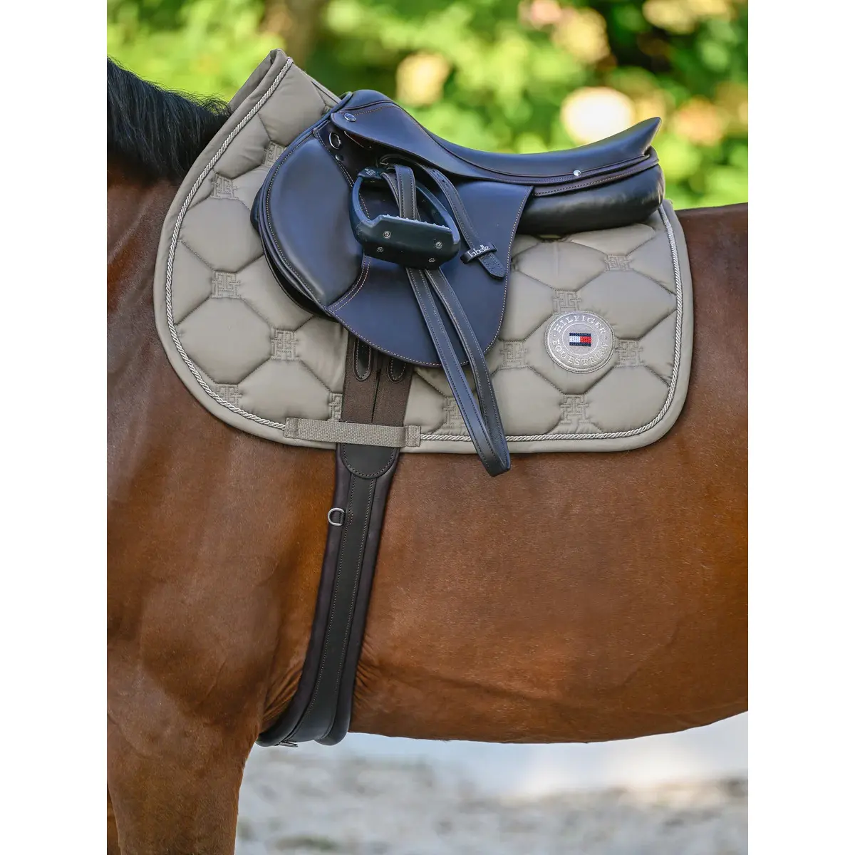 Tommy Hilfiger Equestrian Beige Jumping Saddle Pad Liberty