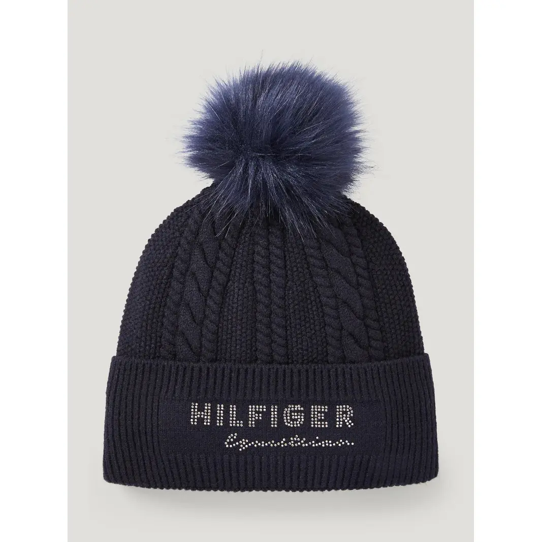 Comparer les prix de Bonnet Tommy Hilfiger Equestrian Perry Pompom