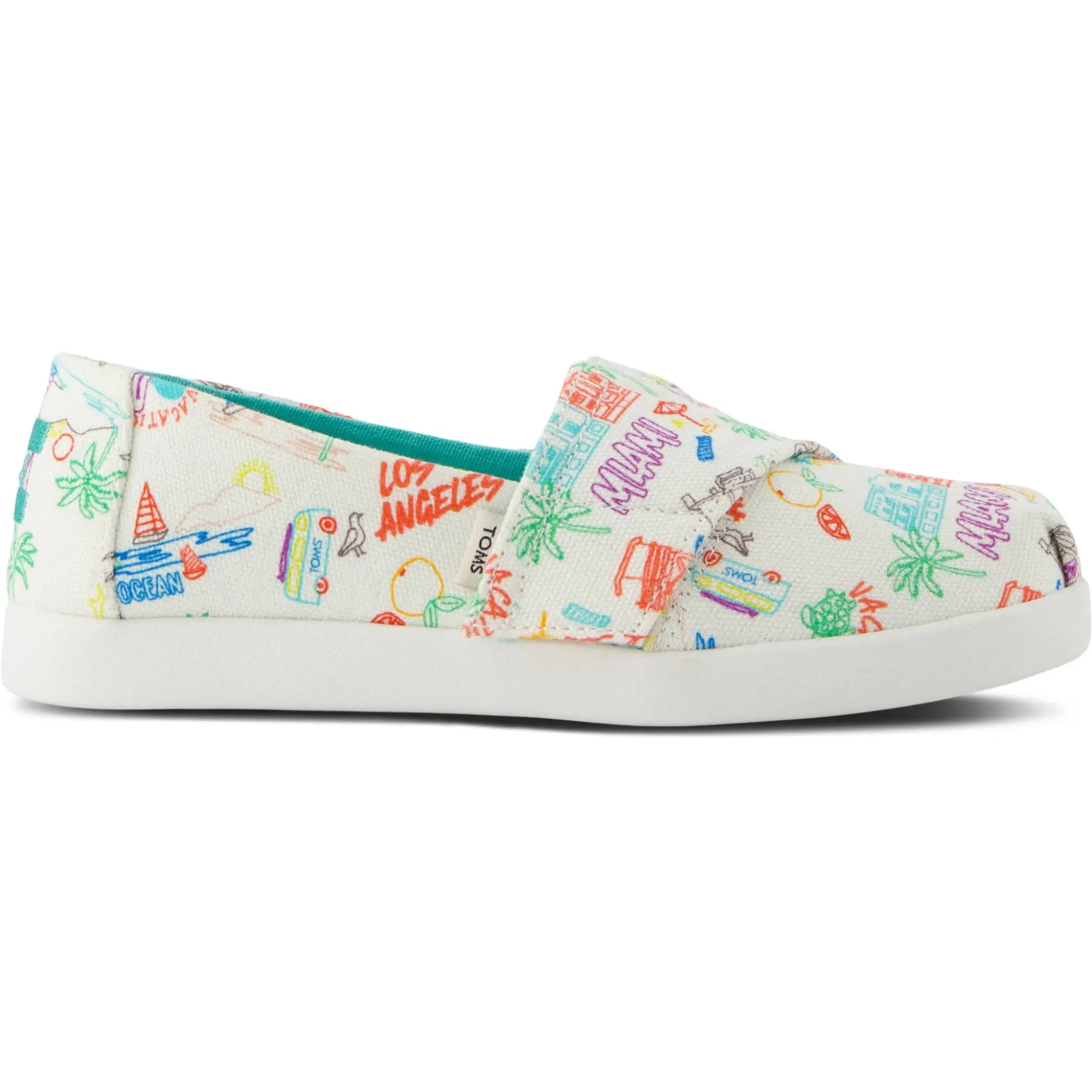 Mädchen Espadrilles mit bedrucktem Muster Toms Classic
