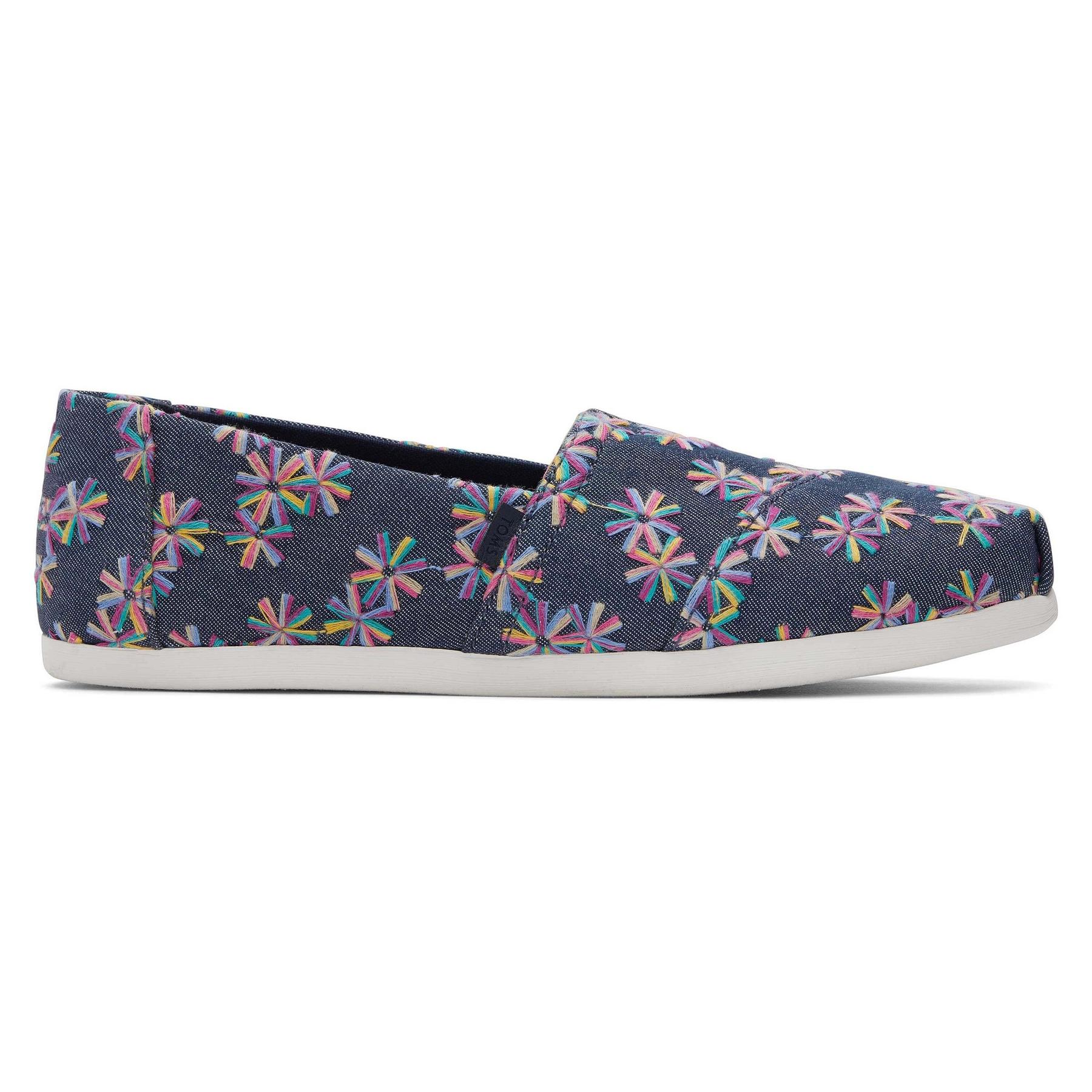 0195703461989 - Espadrilles mit Blumenmuster Frau Toms Alpargata