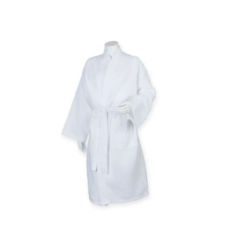 Towel City Peignoir nid d'abeille , Blanc, Taille L/XL