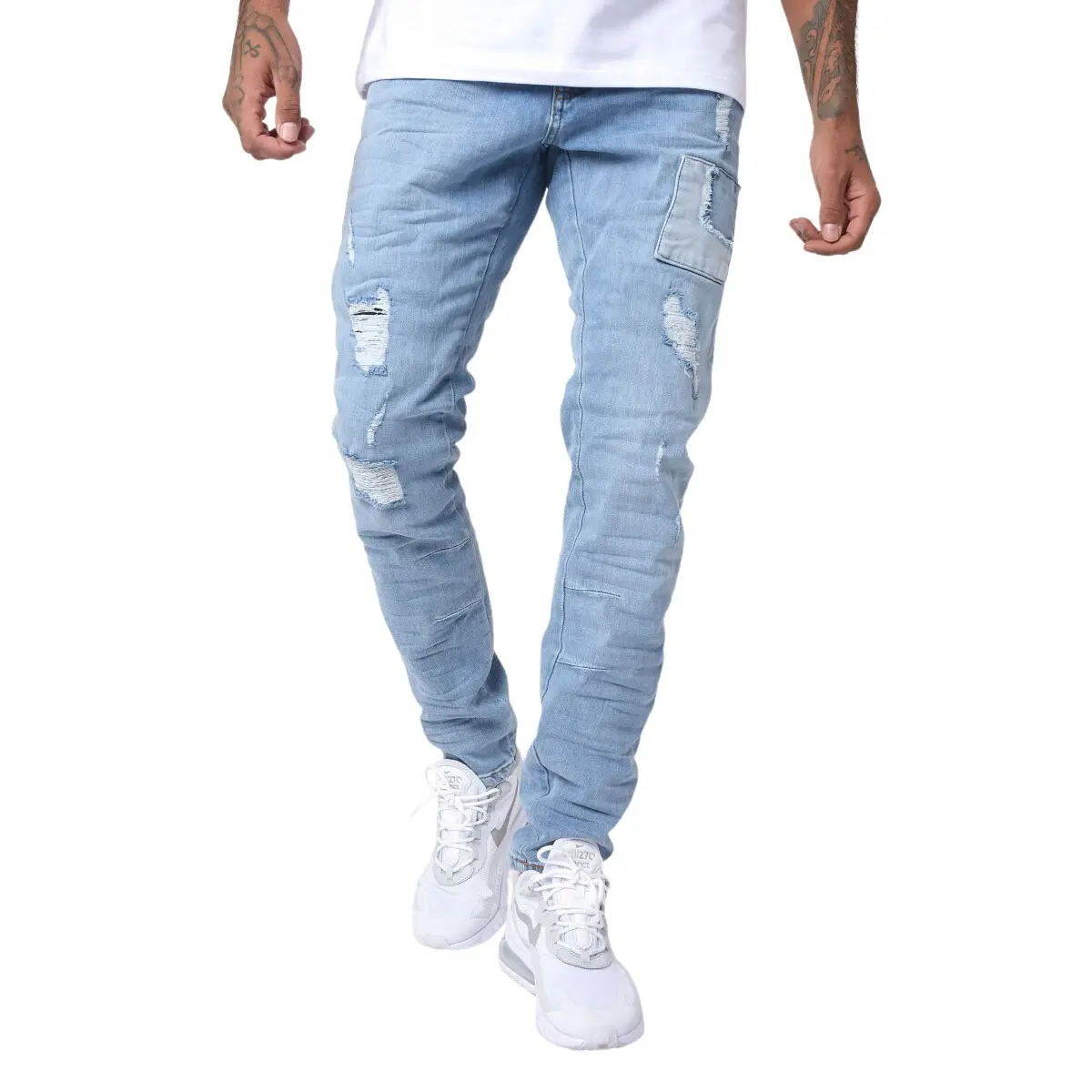 3665957044452 - Skinny-Jeans mit aufgesetzten Einsätzen Project X Paris