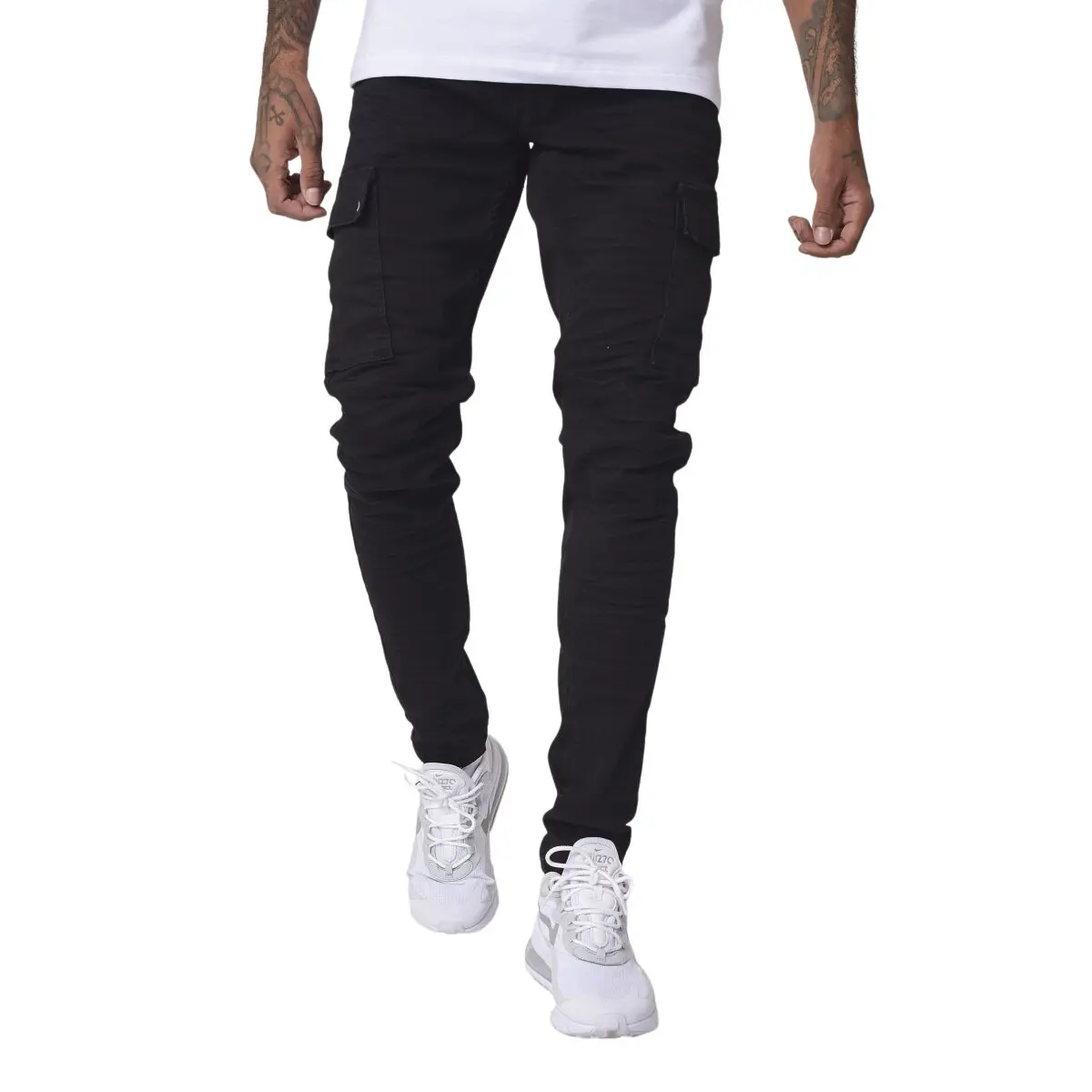 Jeans slim fit stile cargo