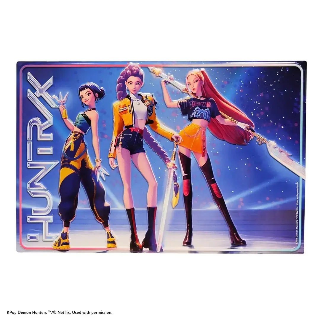 Aluminium-Poster Huntrix Kind Trade Invaders KPop Demon Hunters