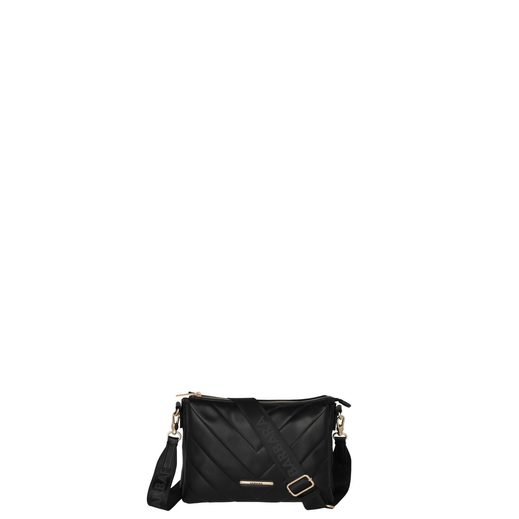 4027002094406 - Umhängetasche TRAVELITE BARBARA & travelite BARBARA COZY Crossbody Bag Trio Damen Gr B H T 27cm x 19cm x 12cm schwarz Polyurethan (PU) unifarben Taschen Umhängetasche Handtasche mehrere Innenfächer