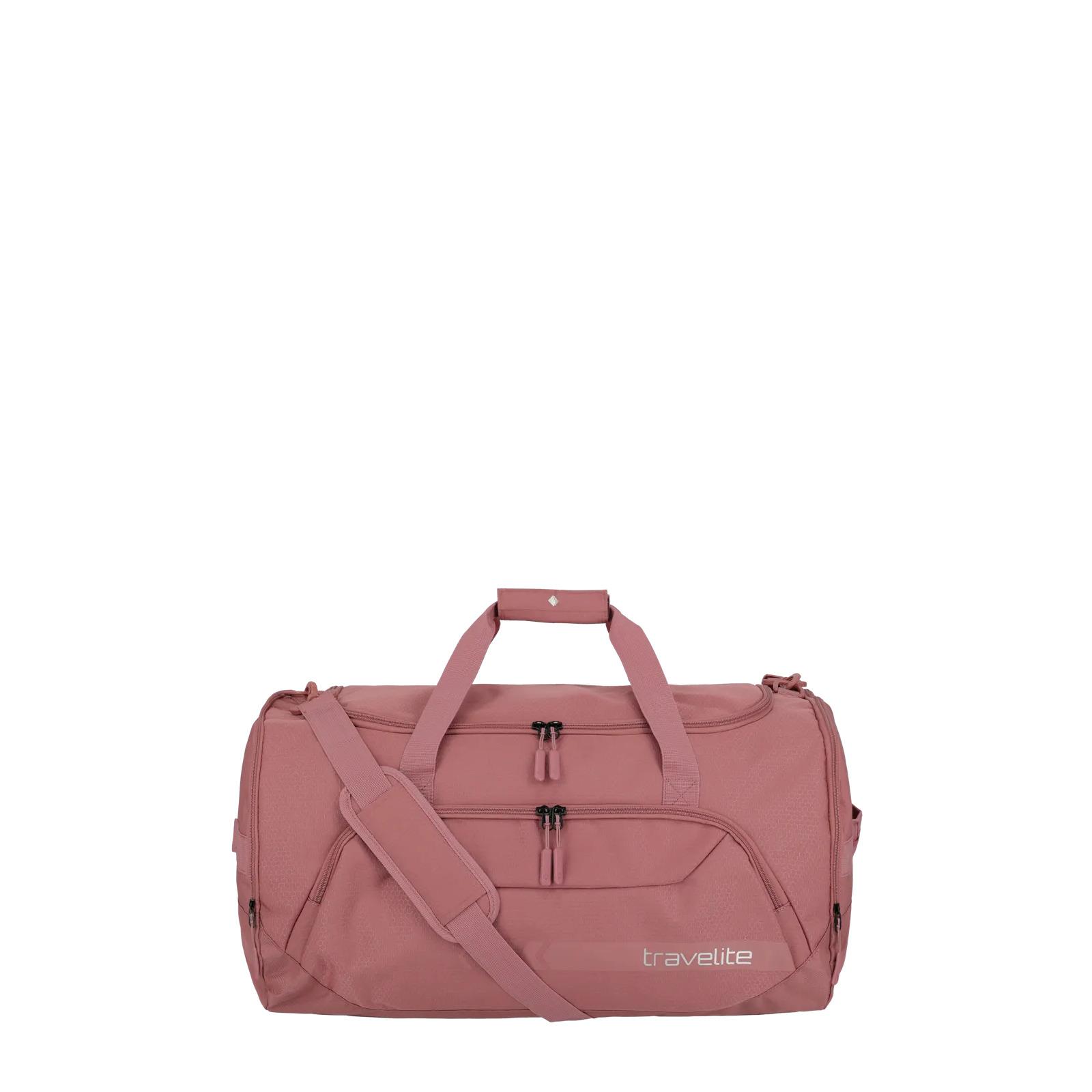 4027002077249 - Reisetasche TRAVELITE KICK OFF verschiedene Größen und Farben Gr B H T 60cm x 34cm x 36cm rosa (rose) Polyester unifarben Taschen Reisegepäck Sporttasche Freizeittasche mit Aufsteckfunktion