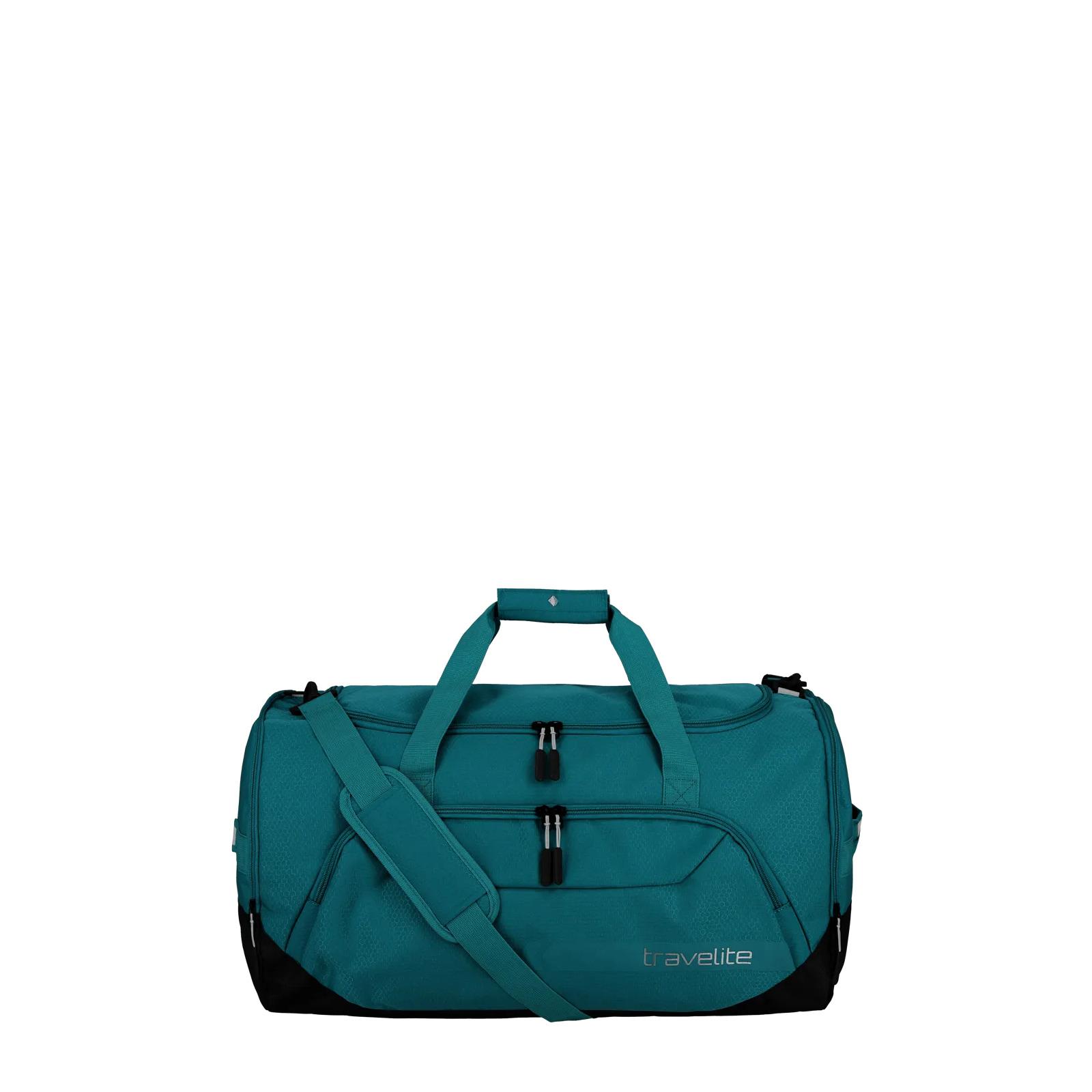 4027002070295 - Reisetasche TRAVELITE KICK OFF verschiedene Größen und Farben Gr B H T 60cm x 34cm x 36cm blau (petrol) Polyester unifarben Taschen Reisegepäck Sporttasche Freizeittasche mit Aufsteckfunktion