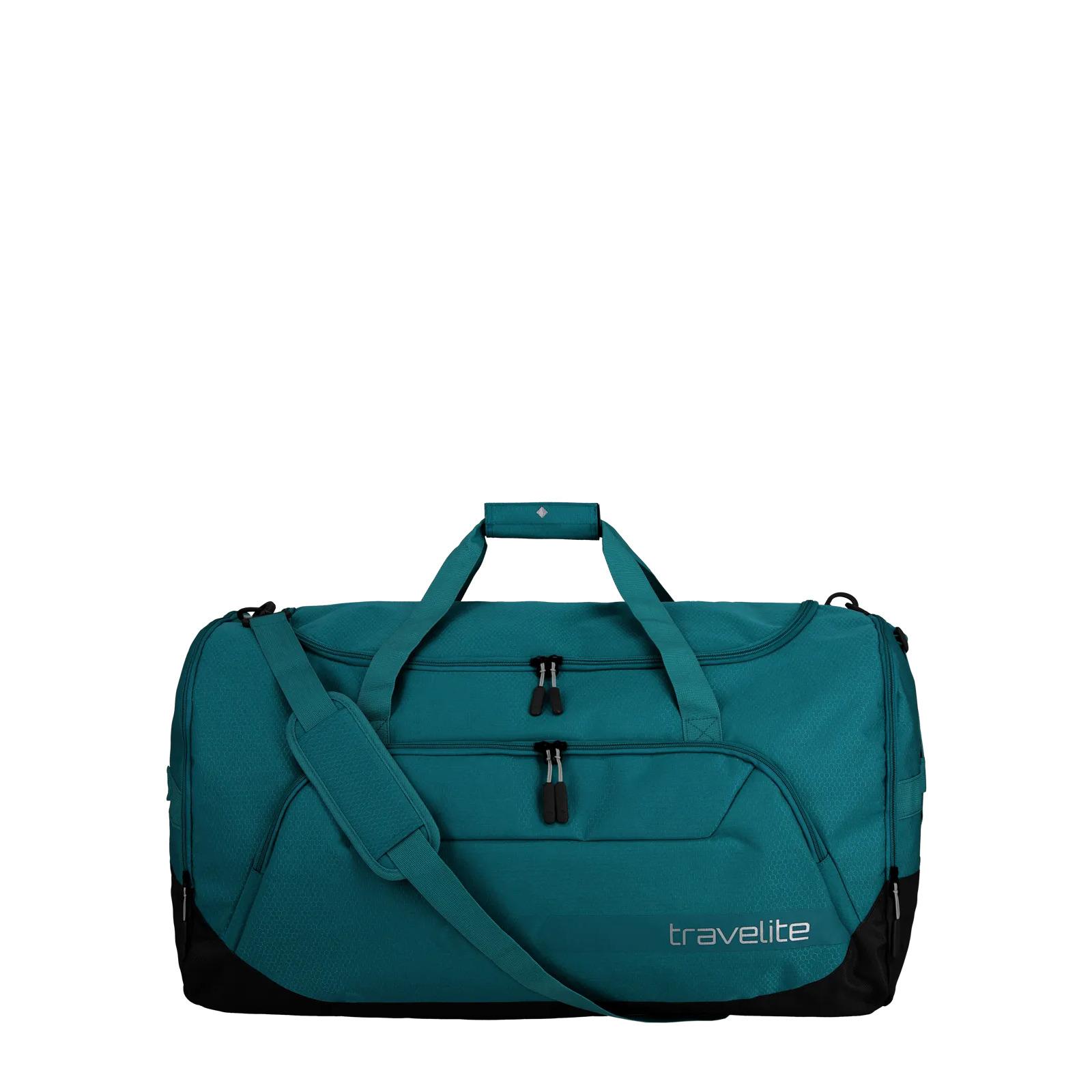 4027002070332 - Reisetasche TRAVELITE KICK OFF verschiedene Größen und Farben Gr B H T 70cm x 40cm x 43cm blau (petrol) Polyester unifarben Taschen Reisegepäck Sporttasche Freizeittasche mit Aufsteckfunktion